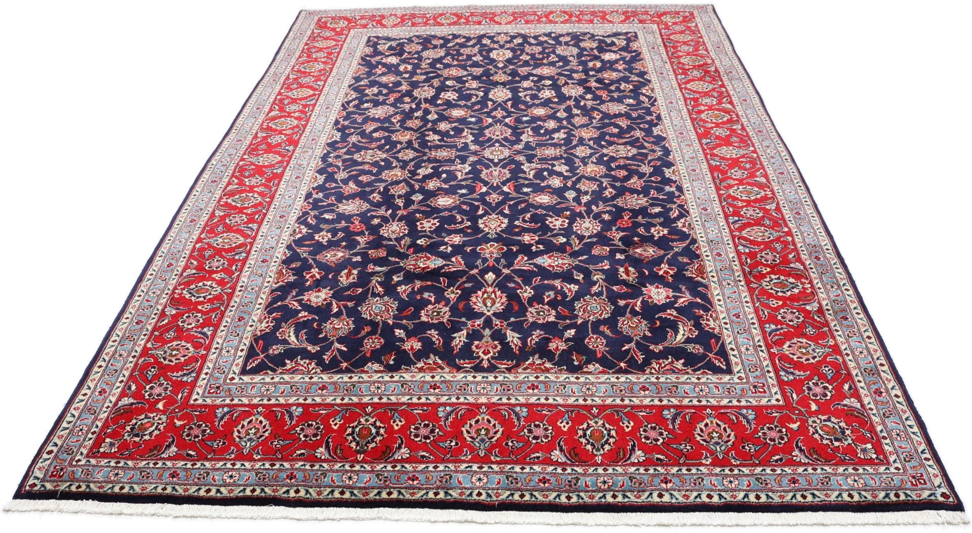 Handgeknüpfter Kashan Perserteppich 200 × 303 cm