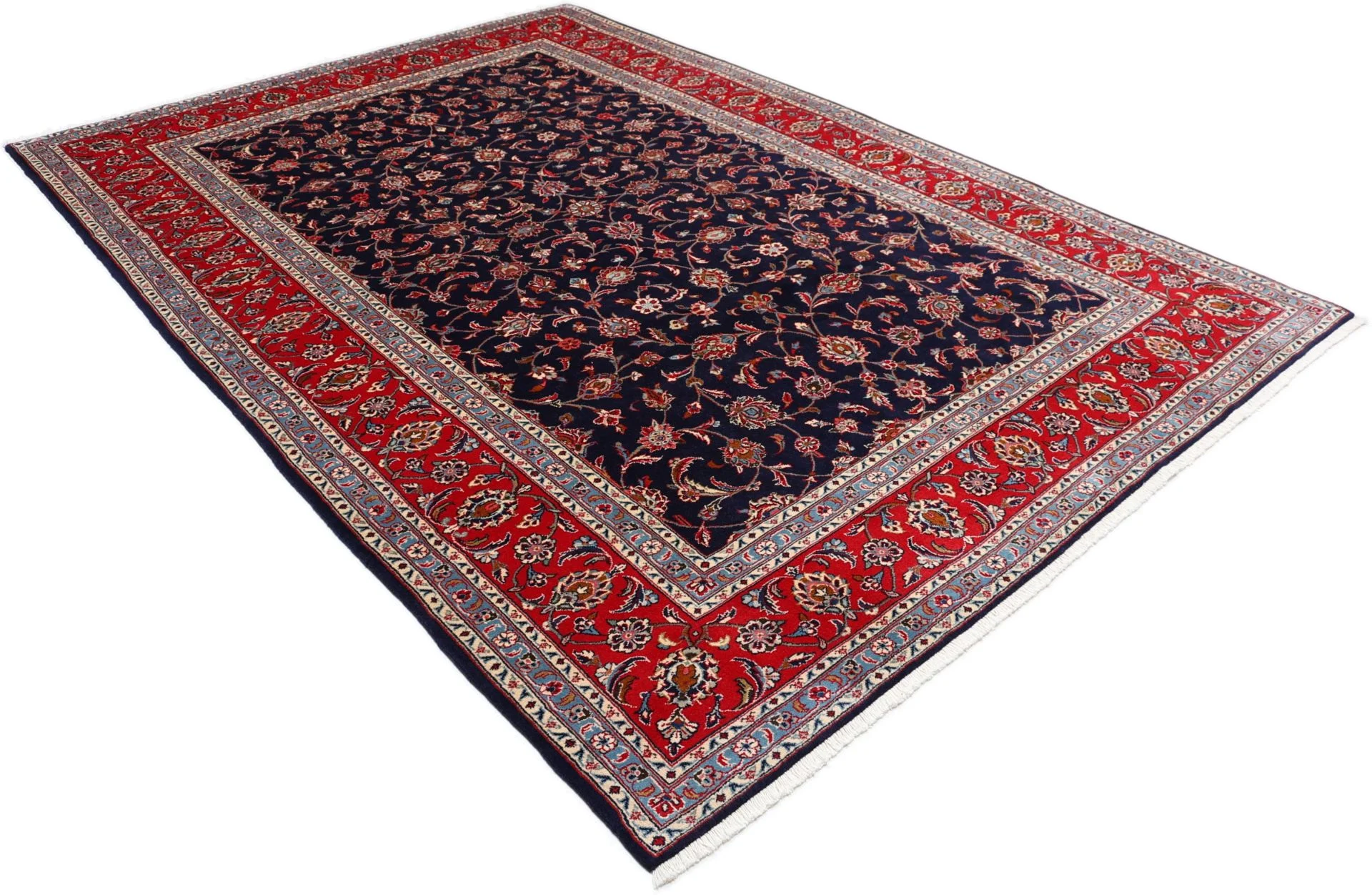 Handgeknüpfter Kashan Perserteppich 200 × 303 cm