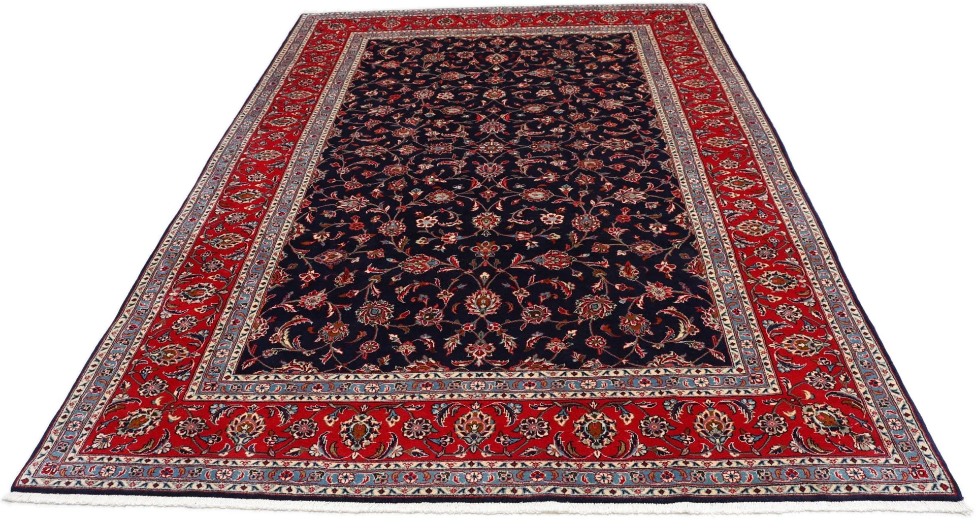 Handgeknüpfter Kashan Perserteppich 200 × 303 cm