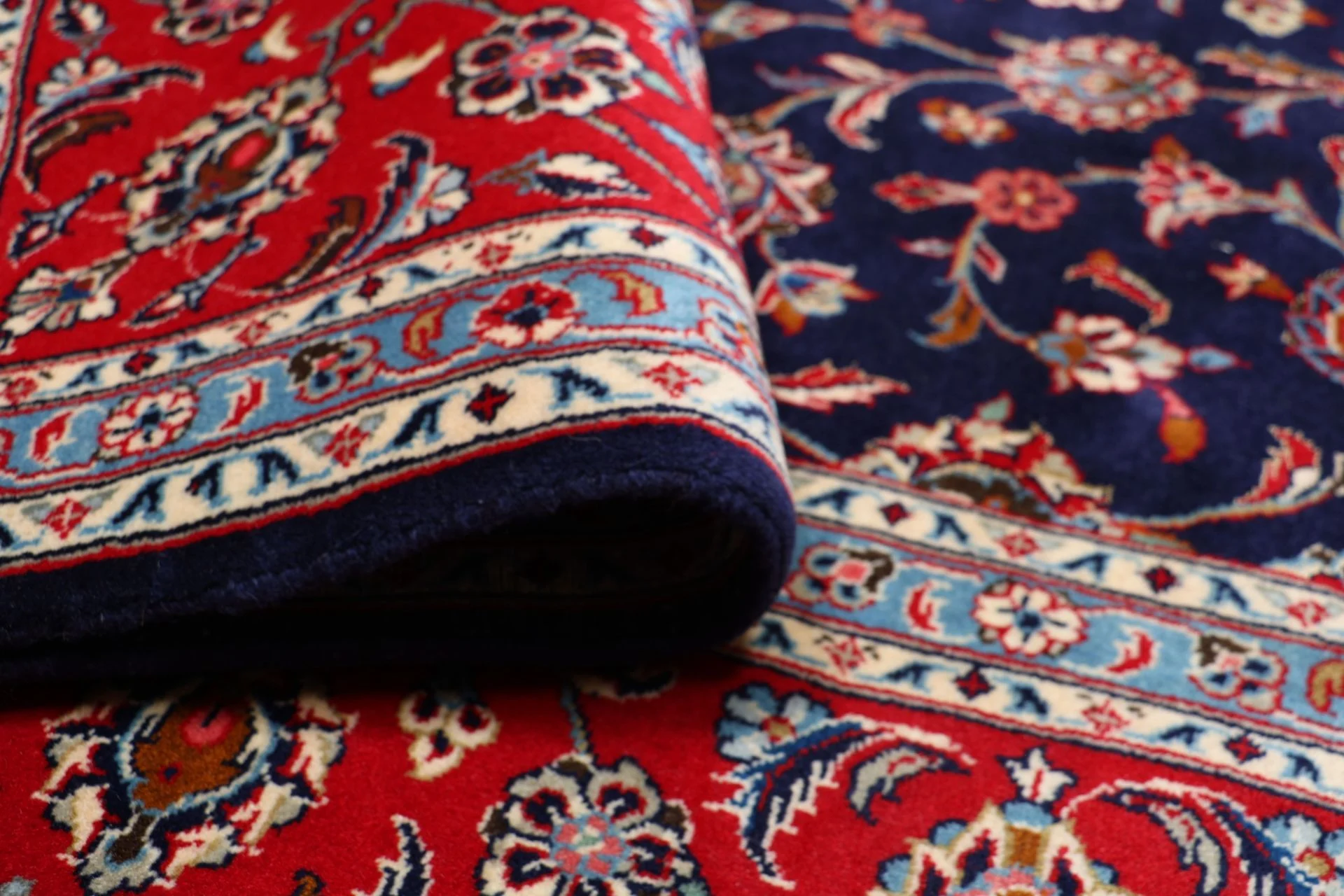 Handgeknüpfter Kashan Perserteppich 200 × 303 cm