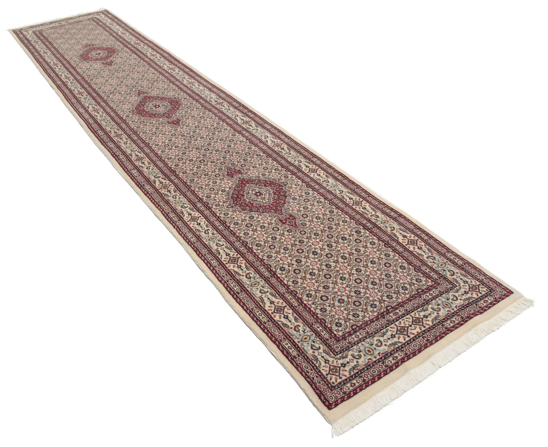 Moud Perserteppich 78 × 390 cm aus Wolle, handgeknüpft