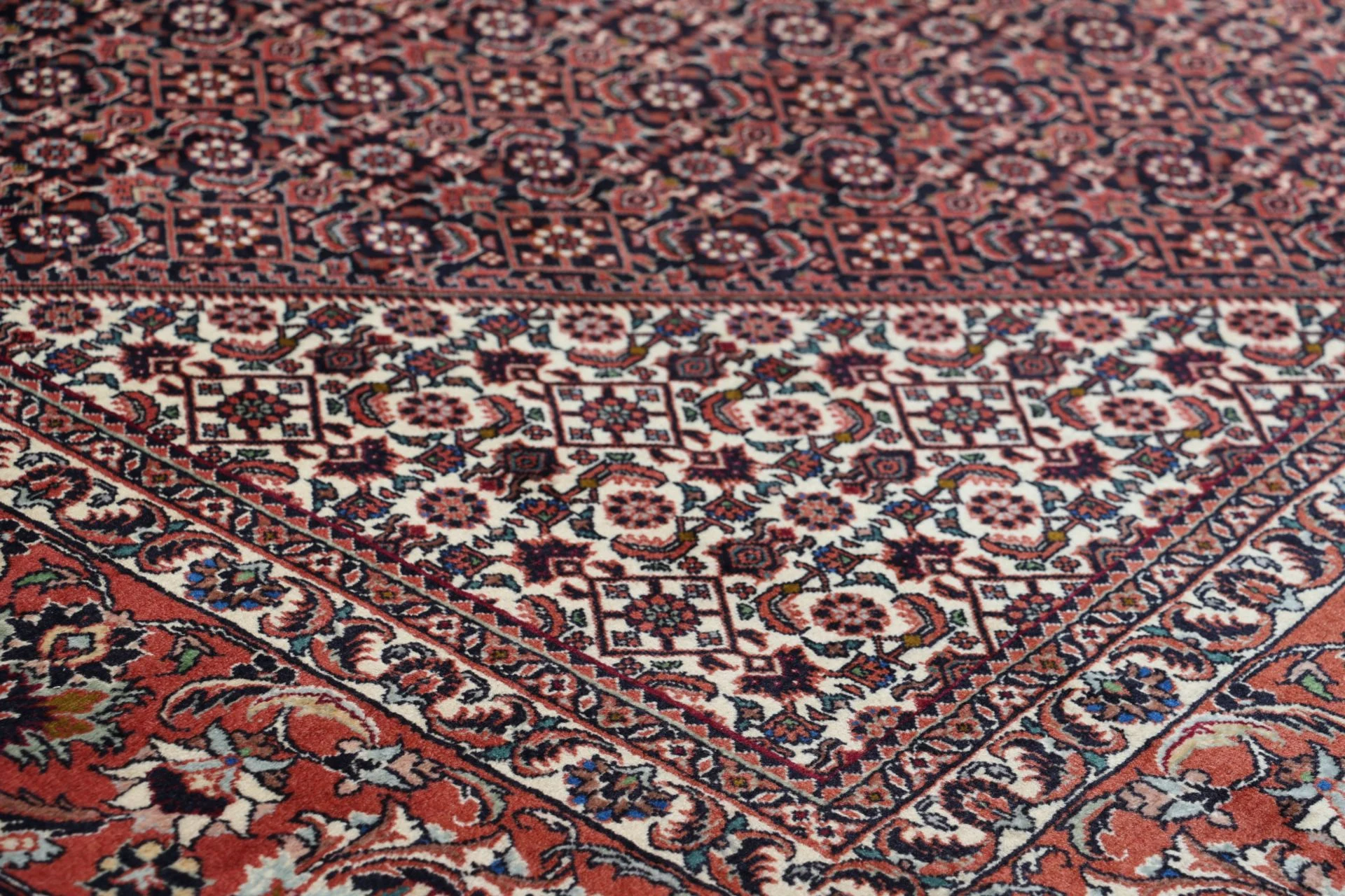 Handgeknüpfter Bijar Perserteppich 257 × 355 cm