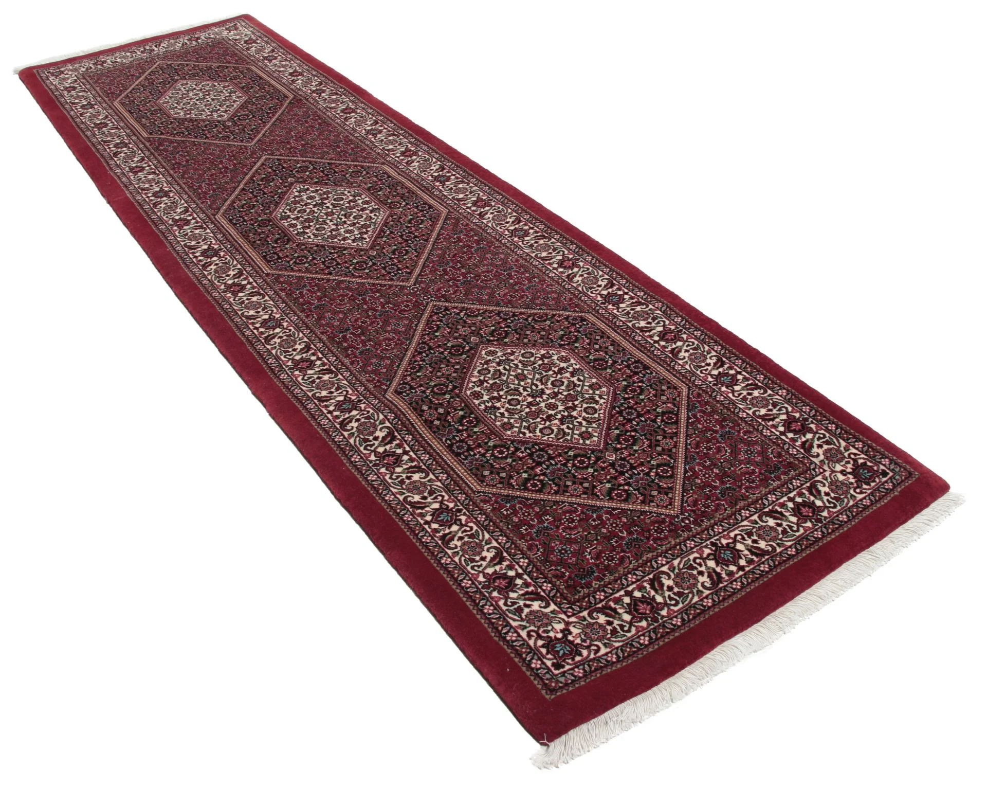 Handgeknüpfter Bijar Perserteppich 88 × 300 cm