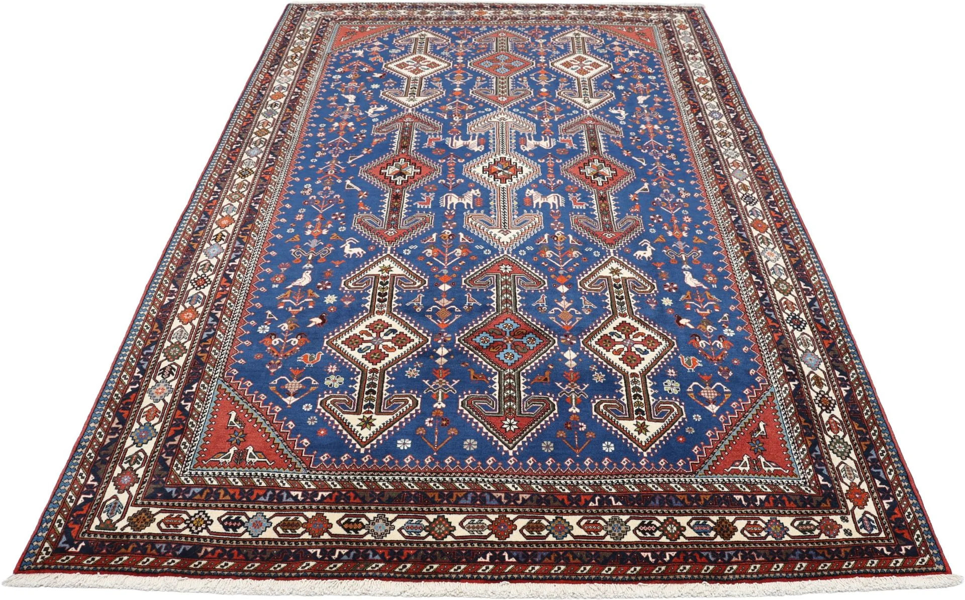 Perserteppich 200 × 300 cm aus Wolle, handgeknüpft