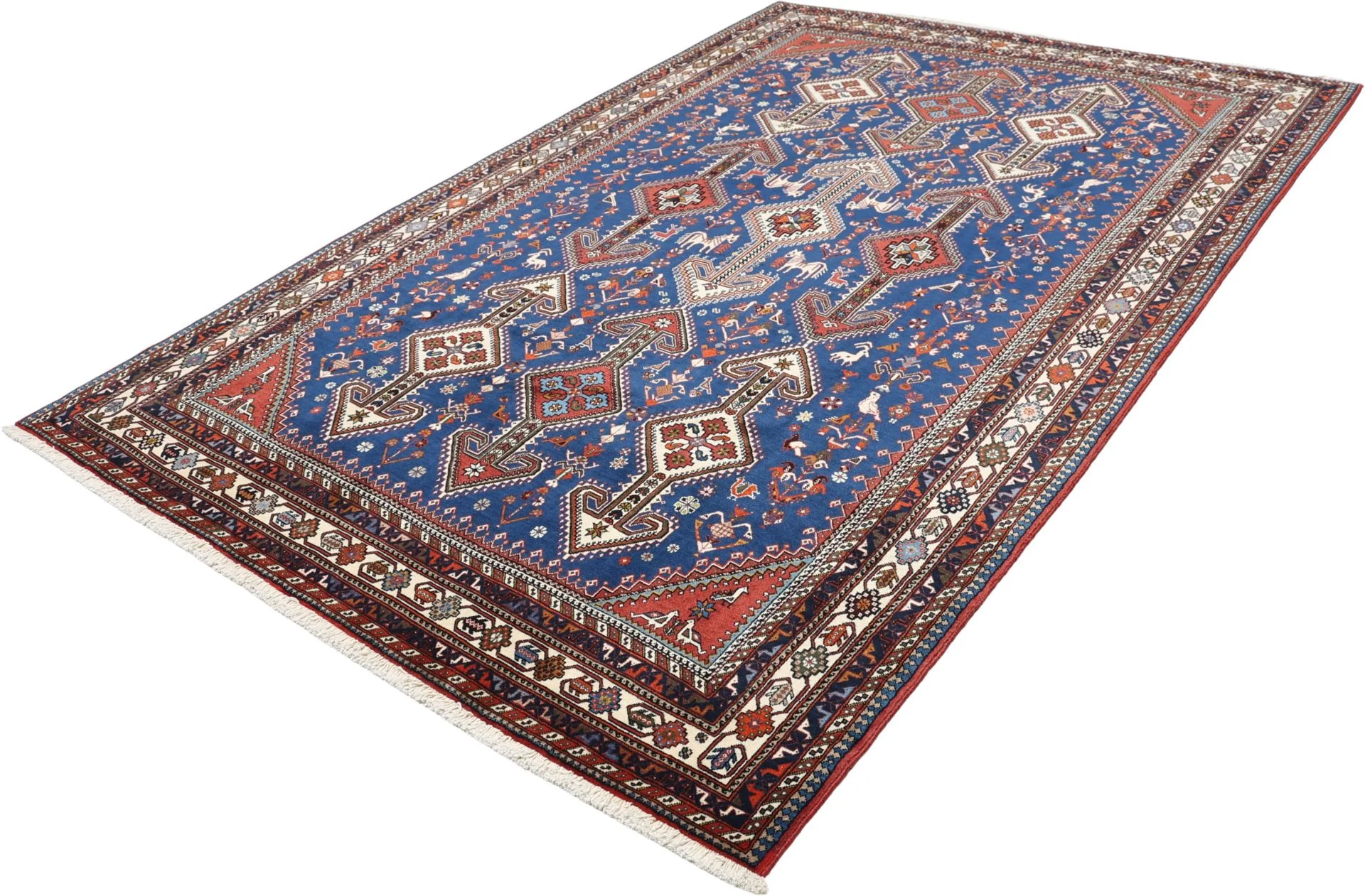 Perserteppich 200 × 300 cm aus Wolle, handgeknüpft
