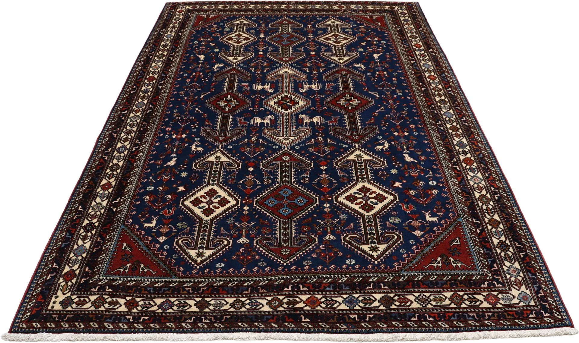 Perserteppich 200 × 300 cm aus Wolle, handgeknüpft