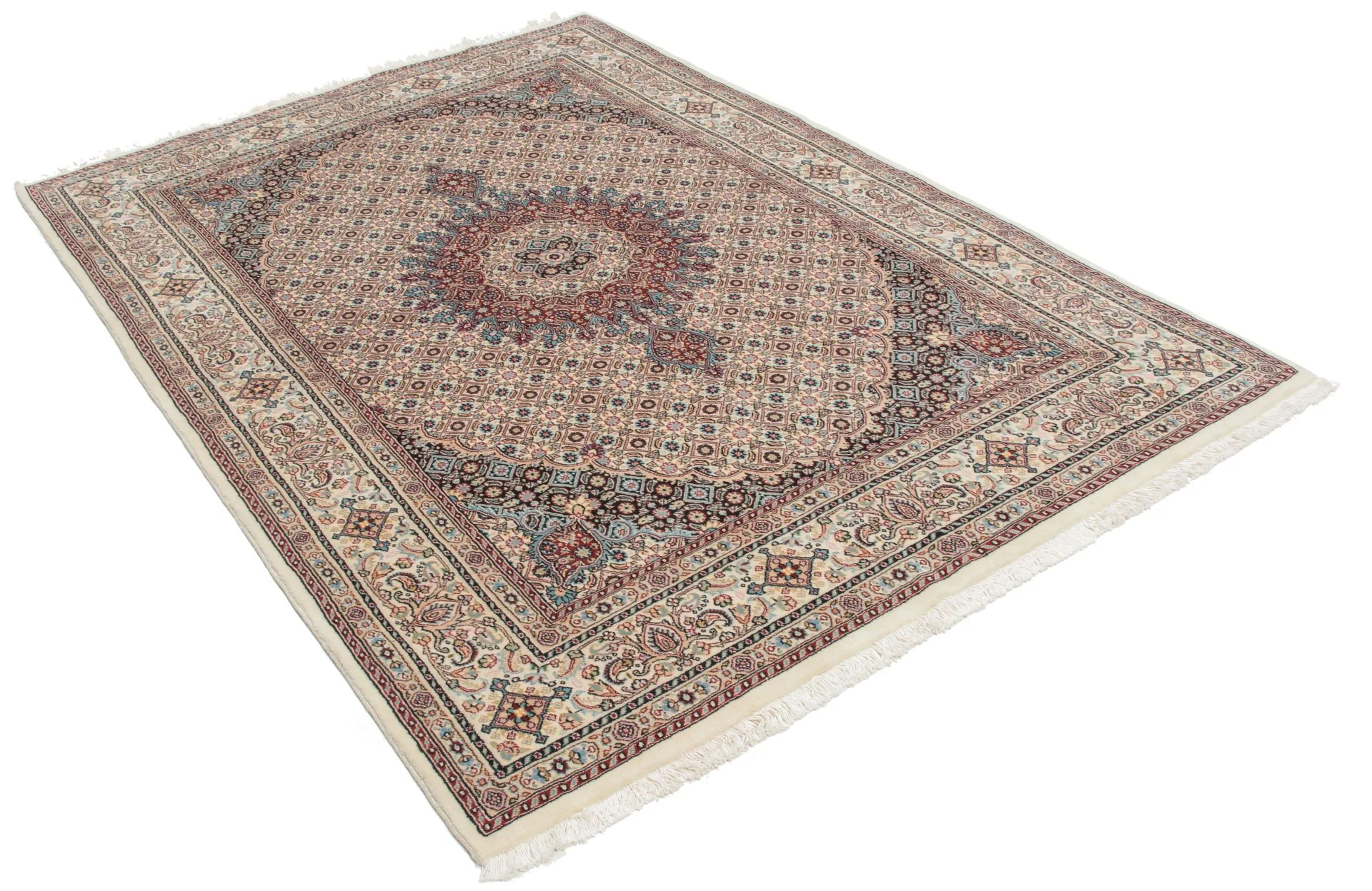 Moud Perserteppich 148 × 210 cm aus Wolle, handgeknüpft