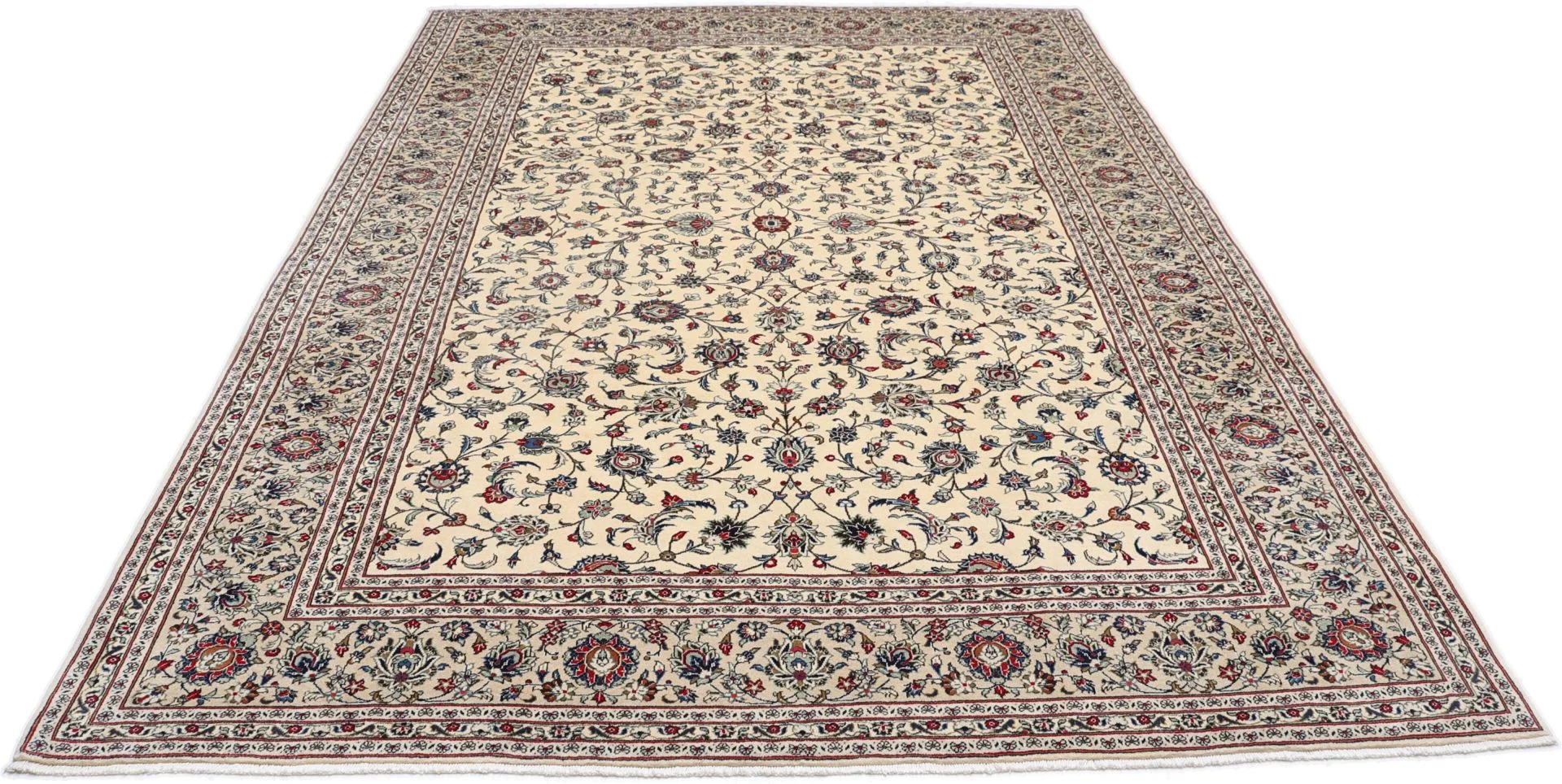 Kashan Perserteppich aus Iran, 253 × 353 cm