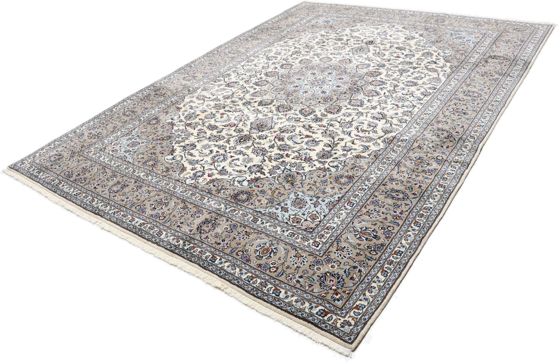 Handgeknüpfter Kashan Perserteppich 252 × 346 cm