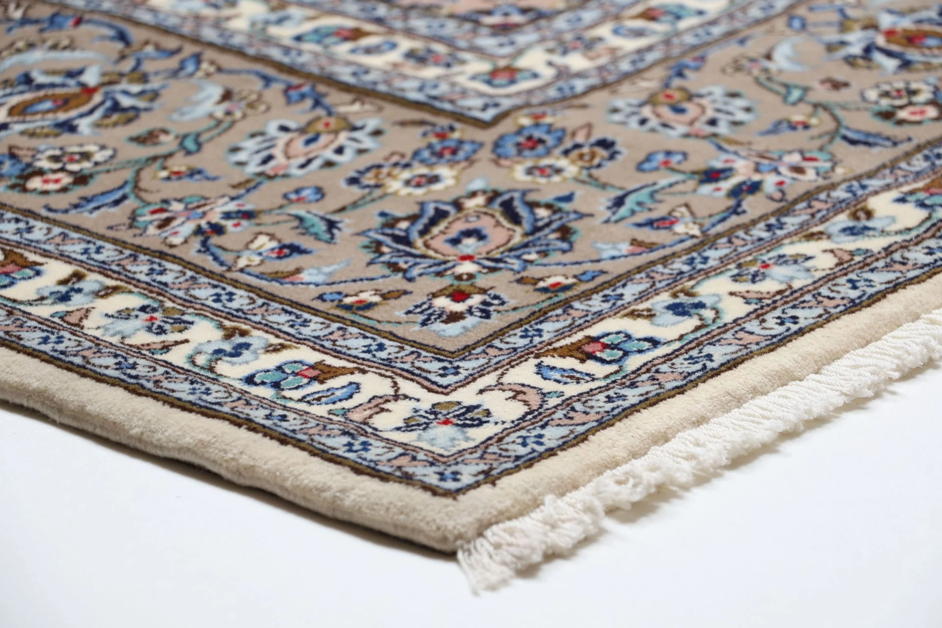 Handgeknüpfter Kashan Perserteppich 252 × 346 cm