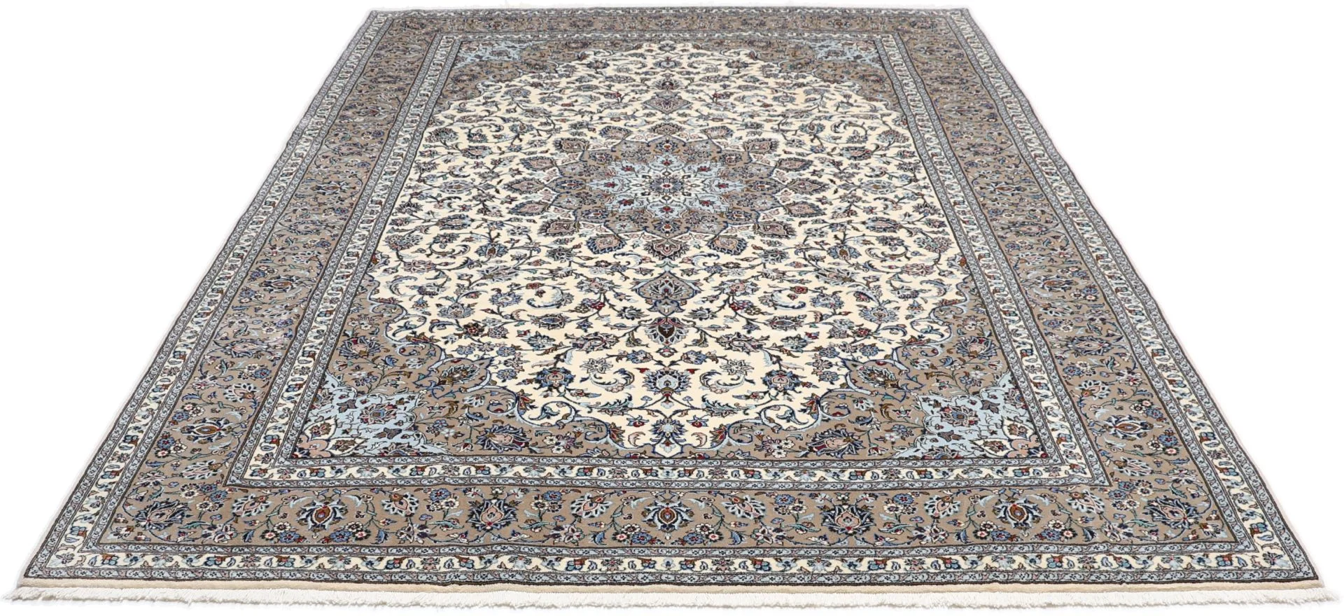 Handgeknüpfter Kashan Perserteppich 252 × 346 cm