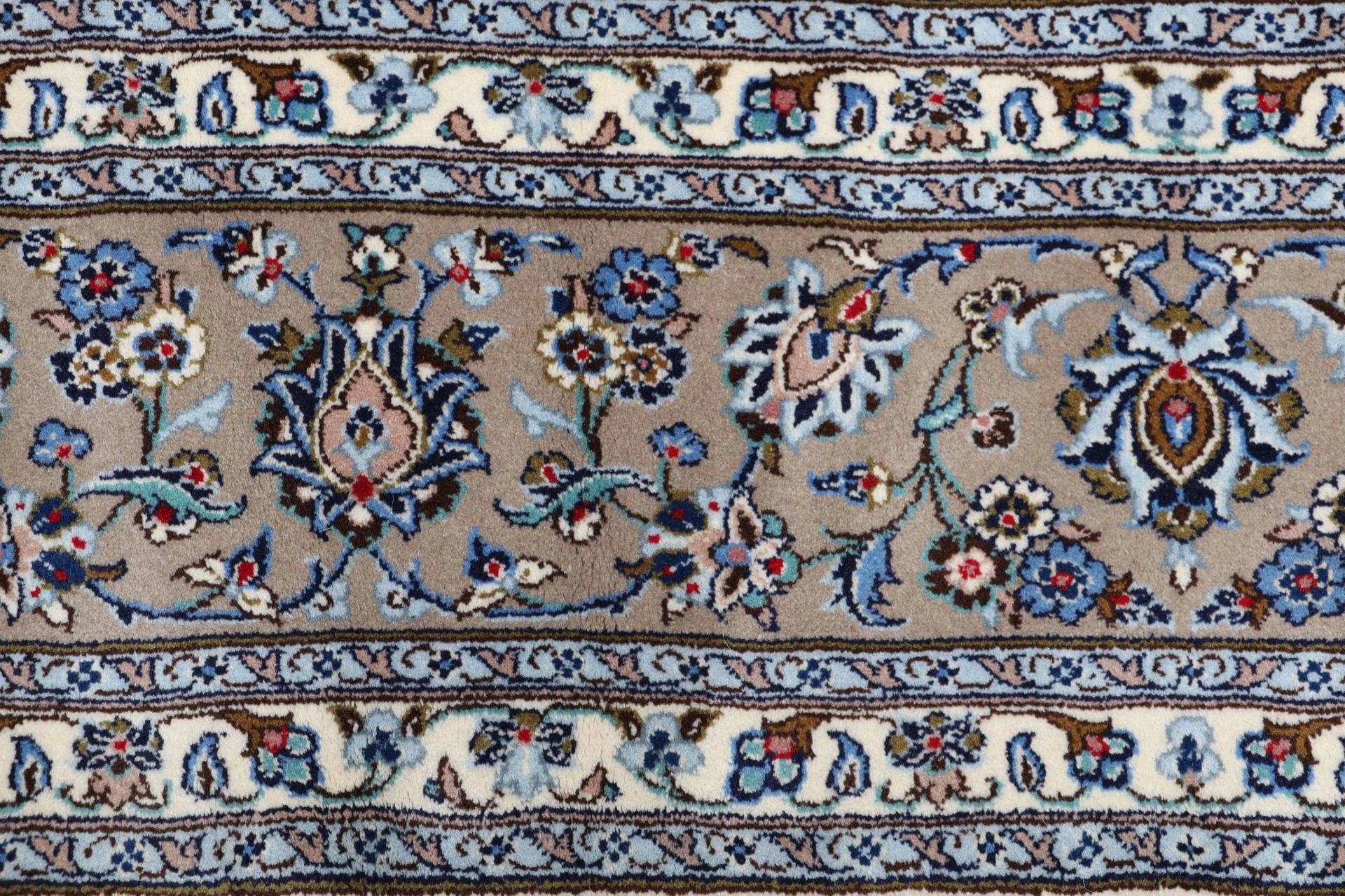 Handgeknüpfter Kashan Perserteppich 252 × 346 cm