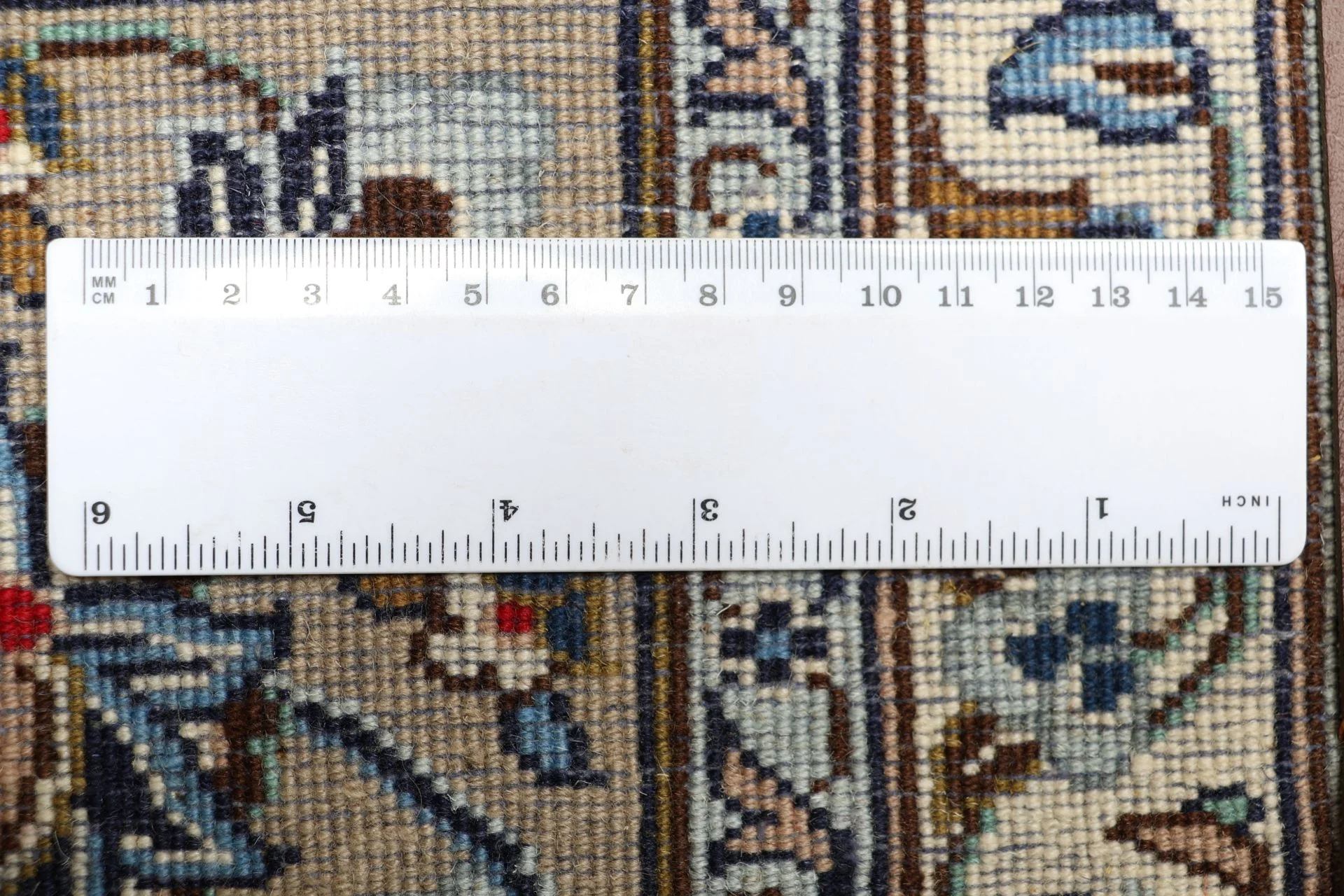 Handgeknüpfter Kashan Perserteppich 252 × 346 cm