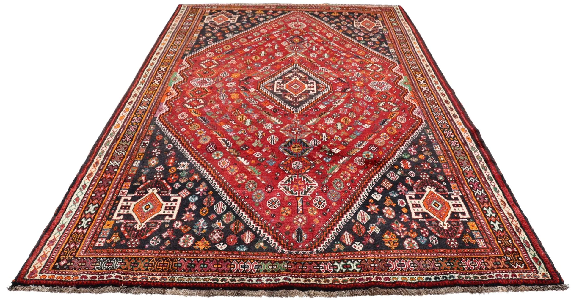 Handgeknüpfter Qashqai Perserteppich 175 × 270 cm