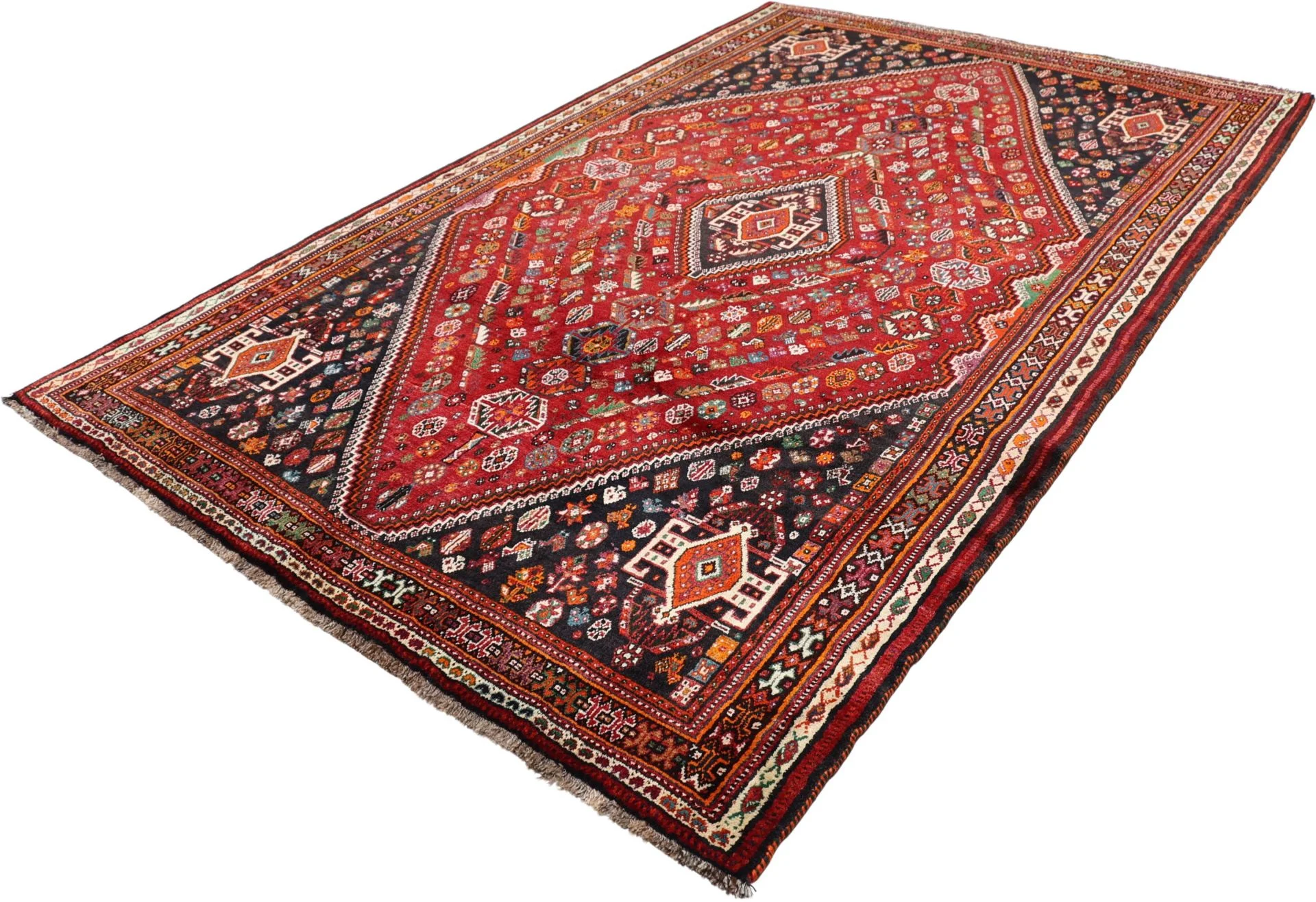 Handgeknüpfter Qashqai Perserteppich 175 × 270 cm