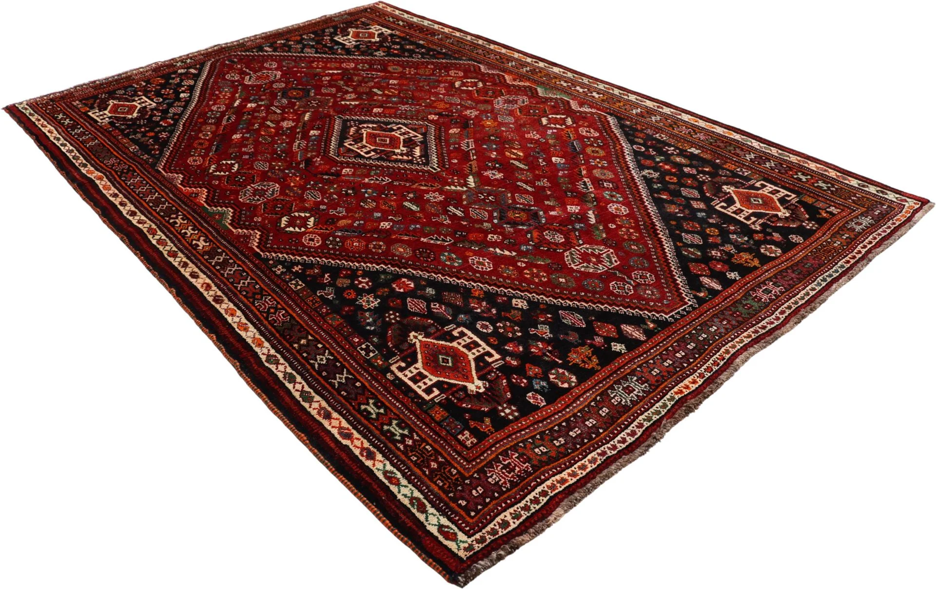 Handgeknüpfter Qashqai Perserteppich 175 × 270 cm