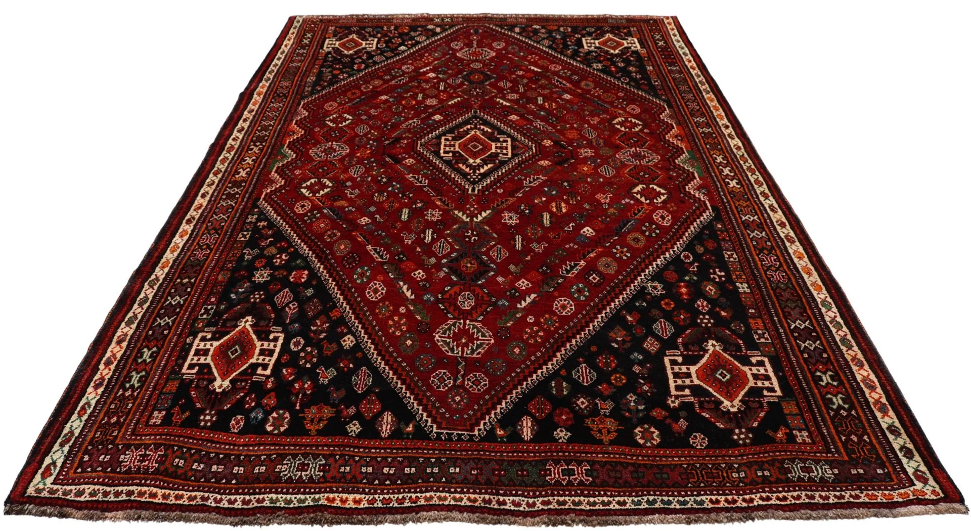 Handgeknüpfter Qashqai Perserteppich 175 × 270 cm