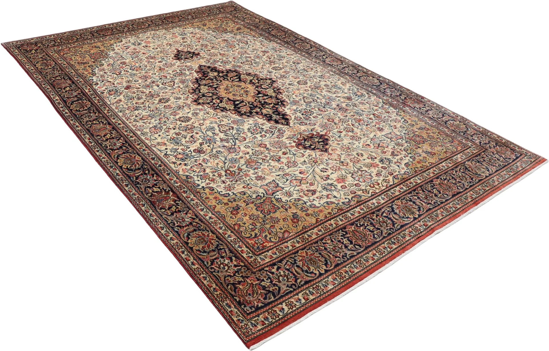 Handgeknüpfter Ghom Perserteppich 195 × 305 cm