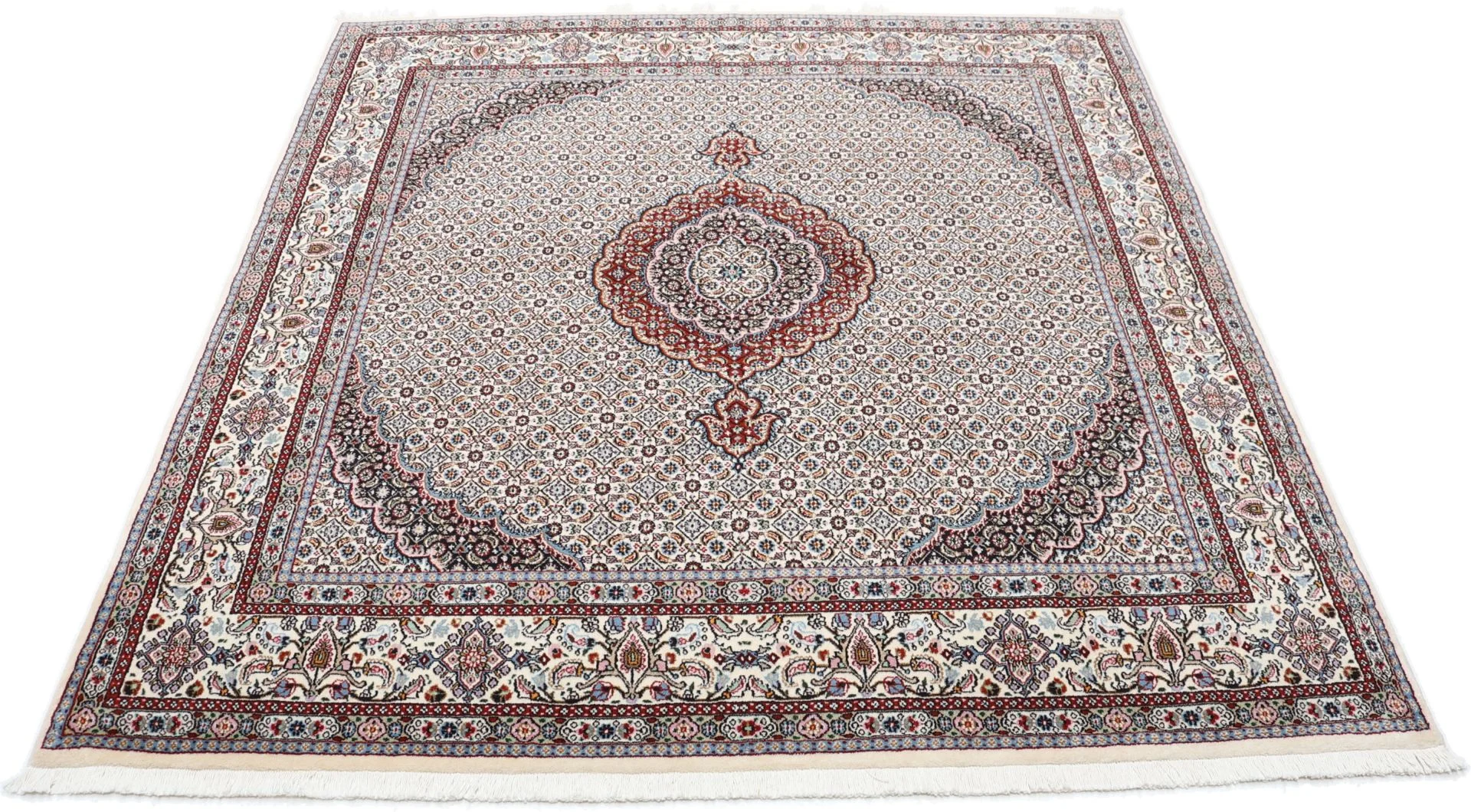 Handgeknüpfter Moud Perserteppich 197 × 205 cm