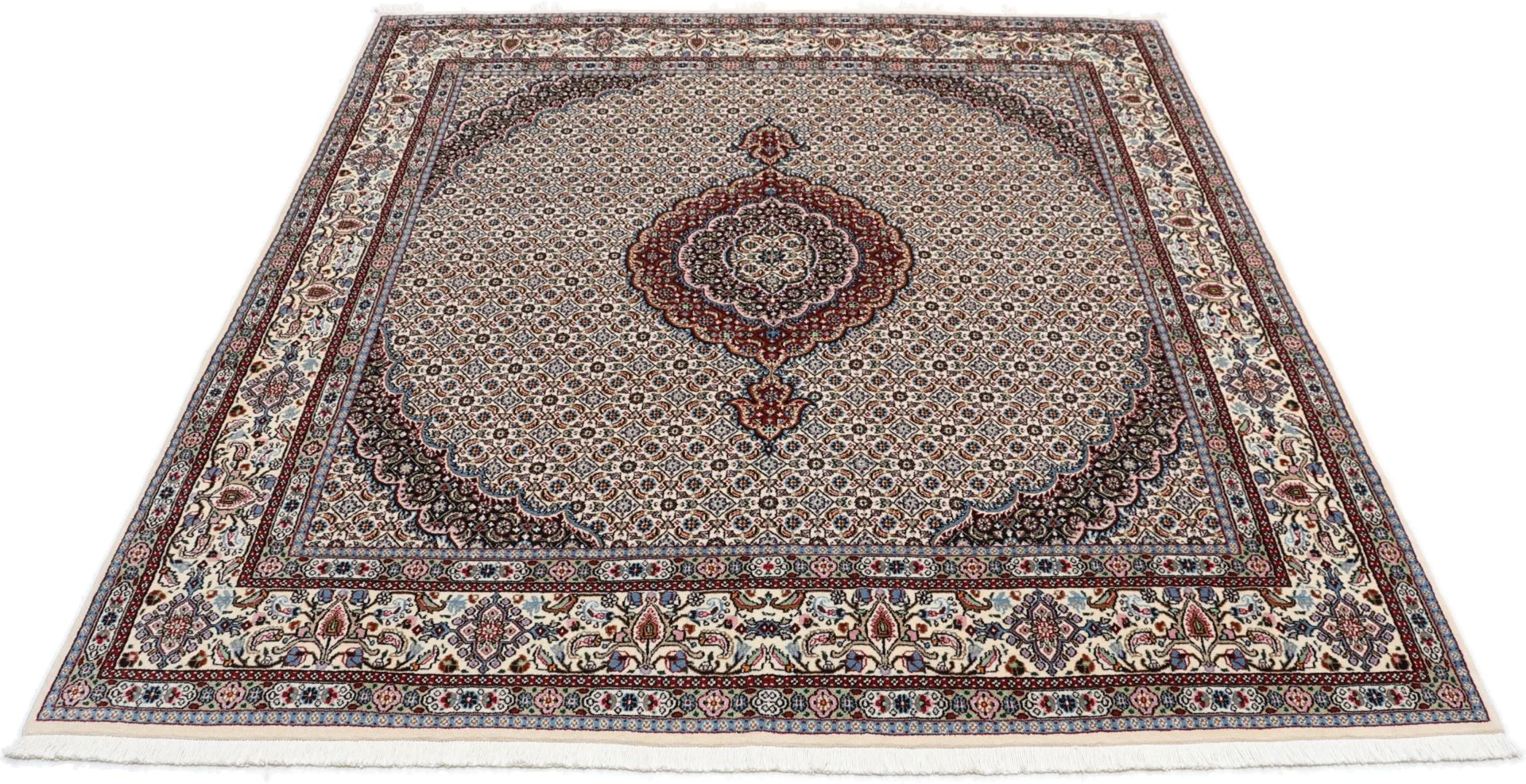 Handgeknüpfter Moud Perserteppich 197 × 205 cm