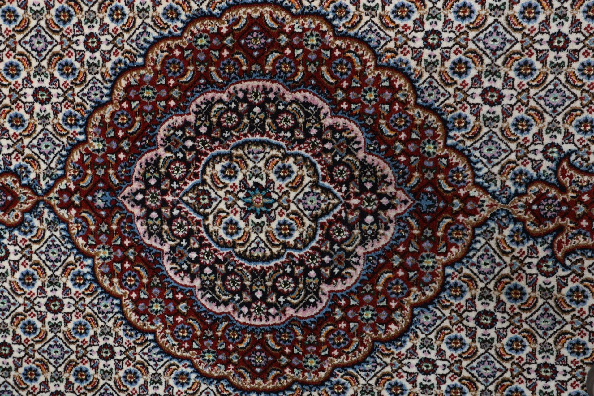 Handgeknüpfter Moud Perserteppich 197 × 205 cm