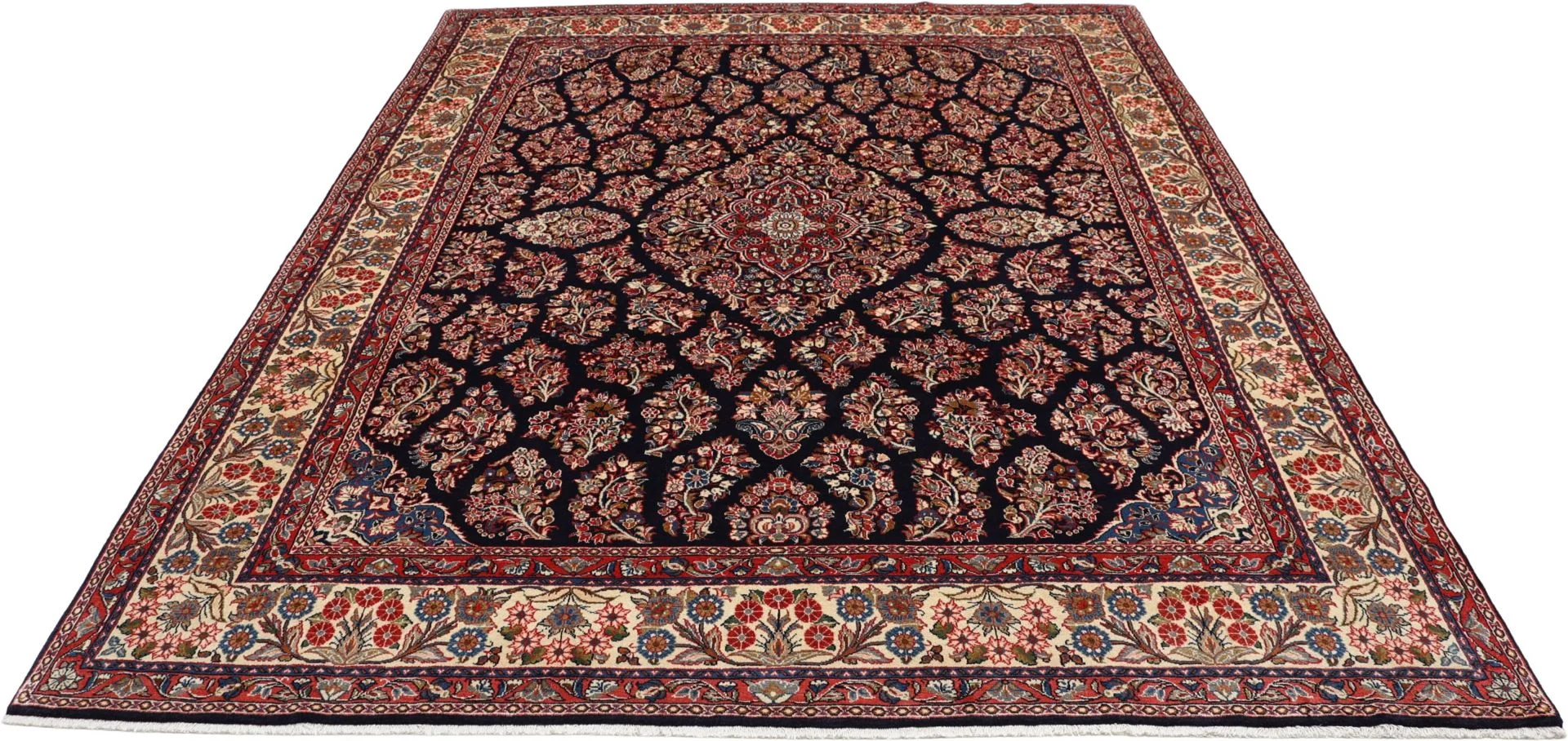 Handgeknüpfter Sarough Perserteppich, 240 × 313 cm, Wolle