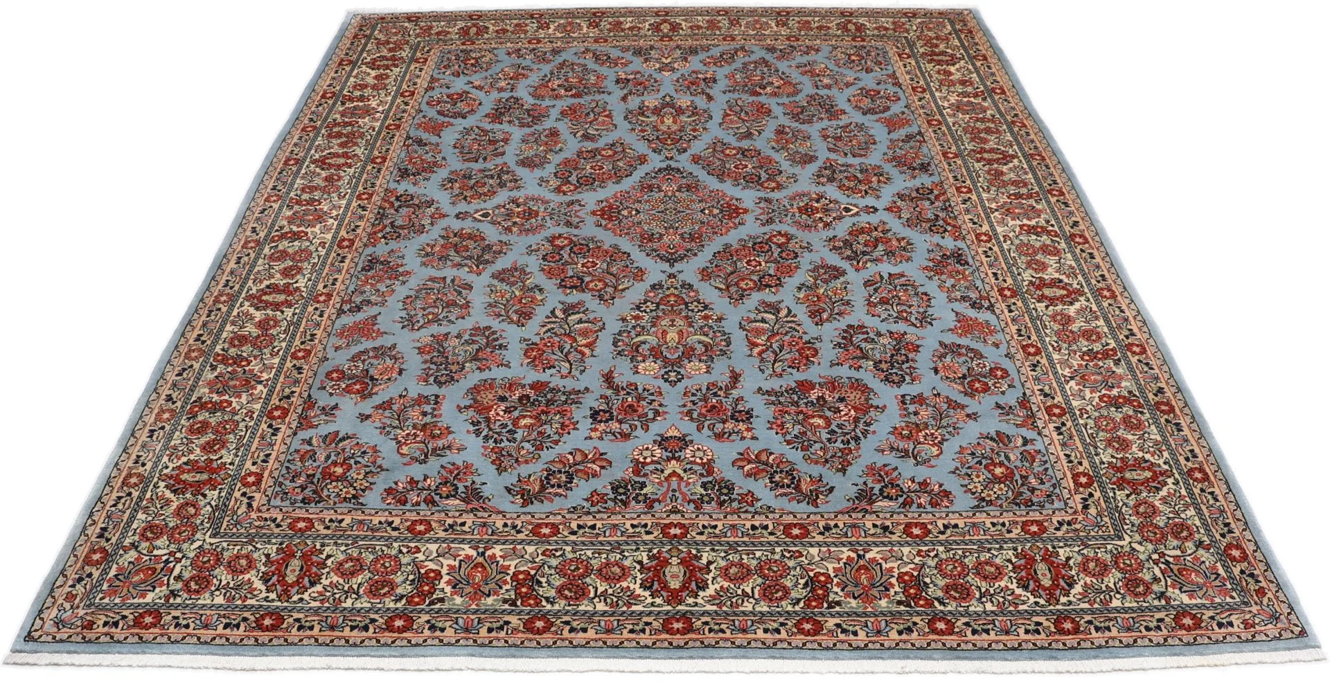 Handgeknüpfter Sarough Perserteppich, 274 × 337 cm, Wolle