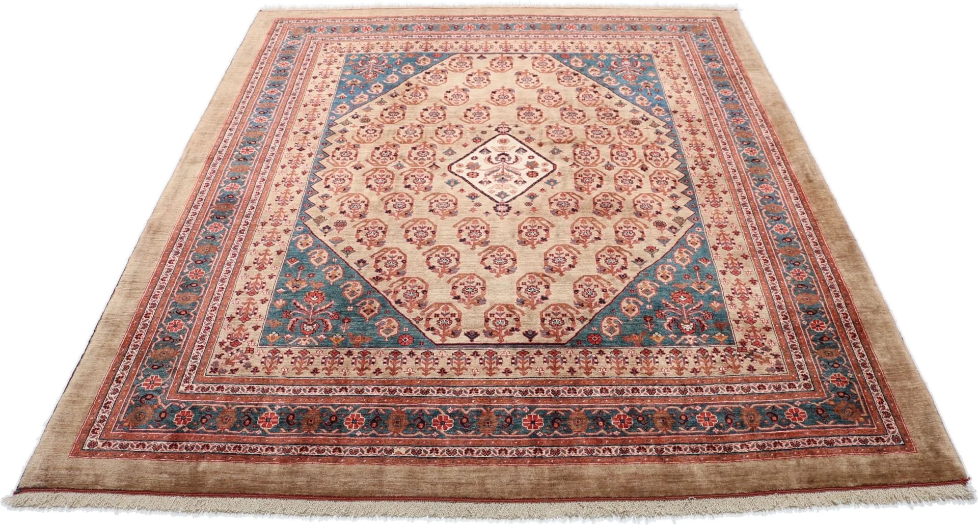 Handgeknüpfter Qashqai Perserteppich 209 × 241 cm