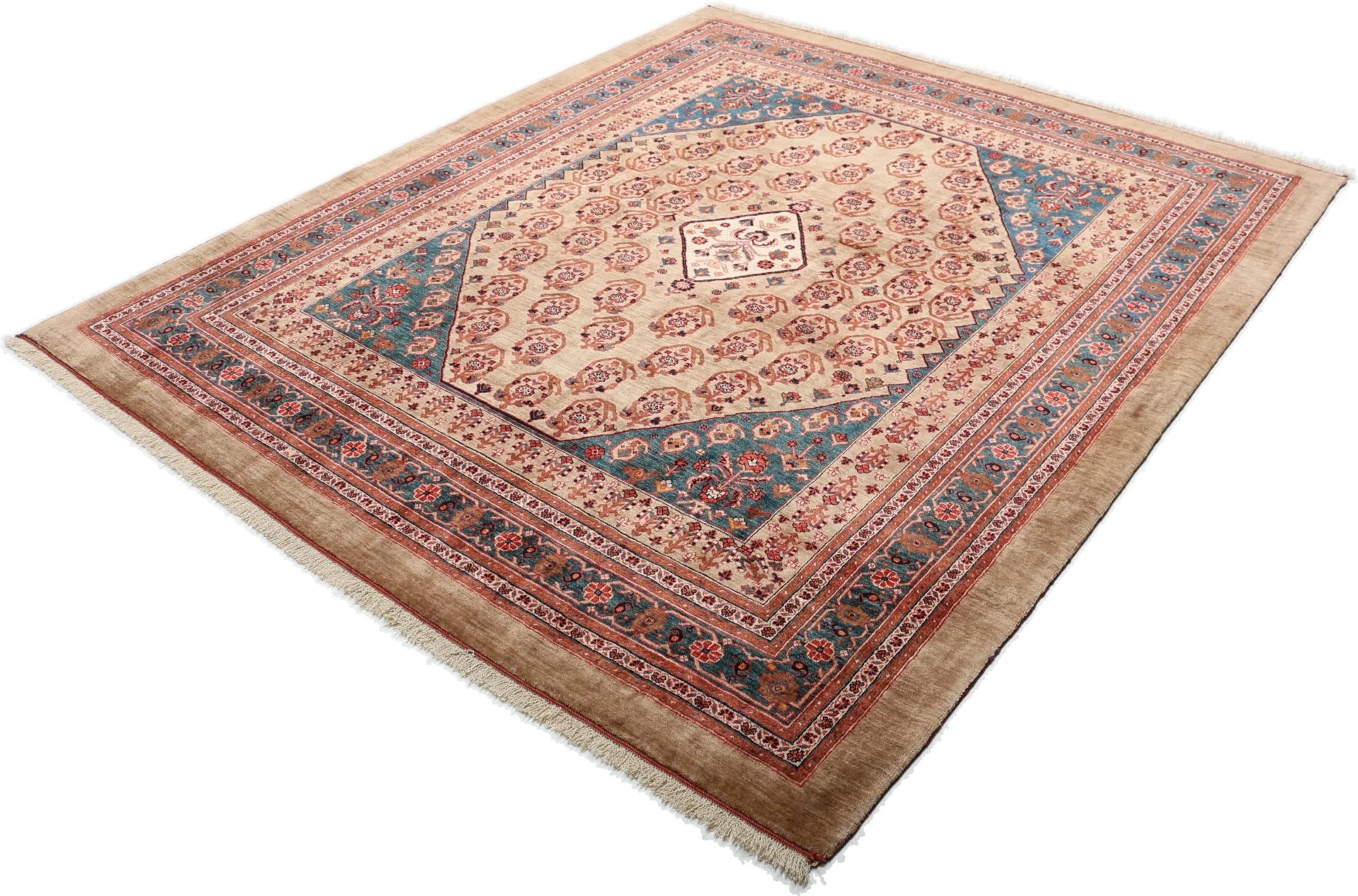Handgeknüpfter Qashqai Perserteppich 209 × 241 cm