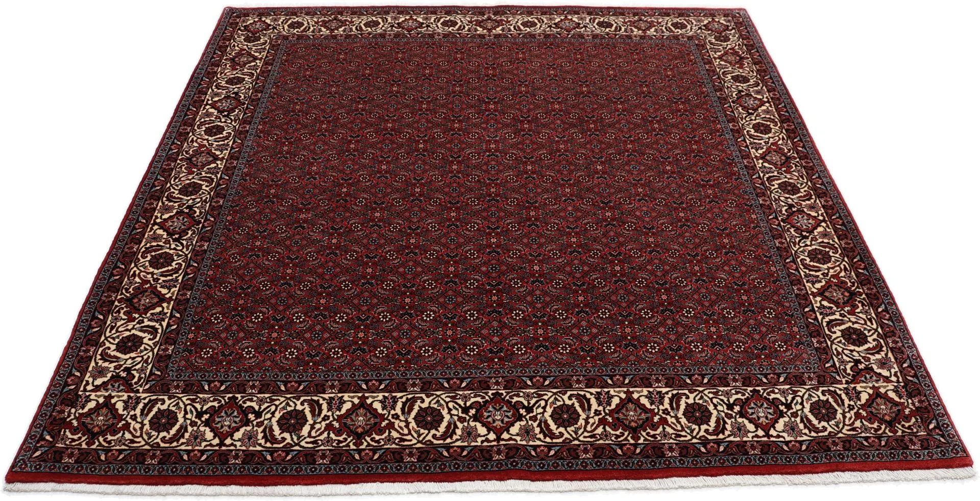 Handgeknüpfter Bijar Perserteppich, 204 × 205 cm, Wolle