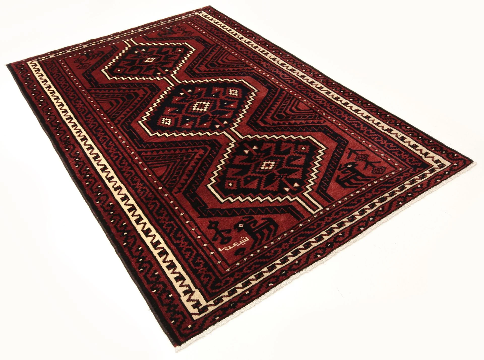 Qashqai Perserteppich 180 × 270 cm aus Wolle, handgeknüpft