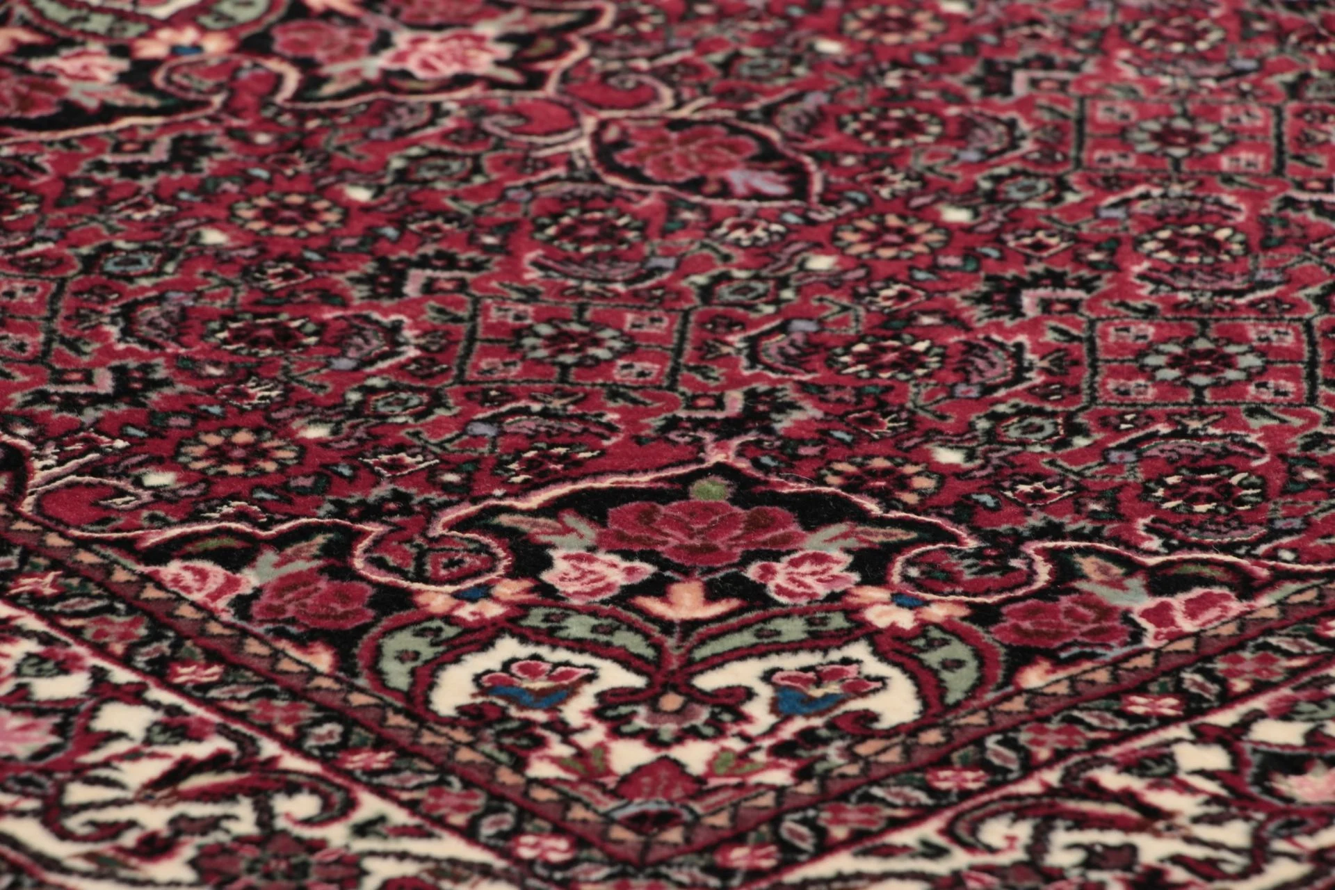 Bijar Perserteppich 85 × 379 cm aus Wolle & Seide, handgeknüpft