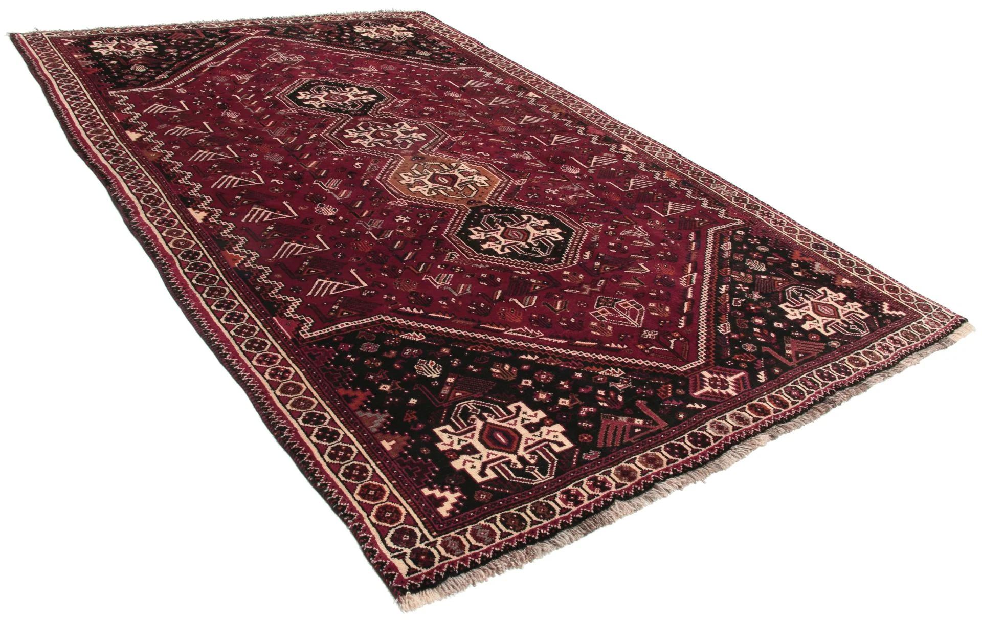 Qashqai Perserteppich 170 × 270 cm aus Wolle, handgeknüpft