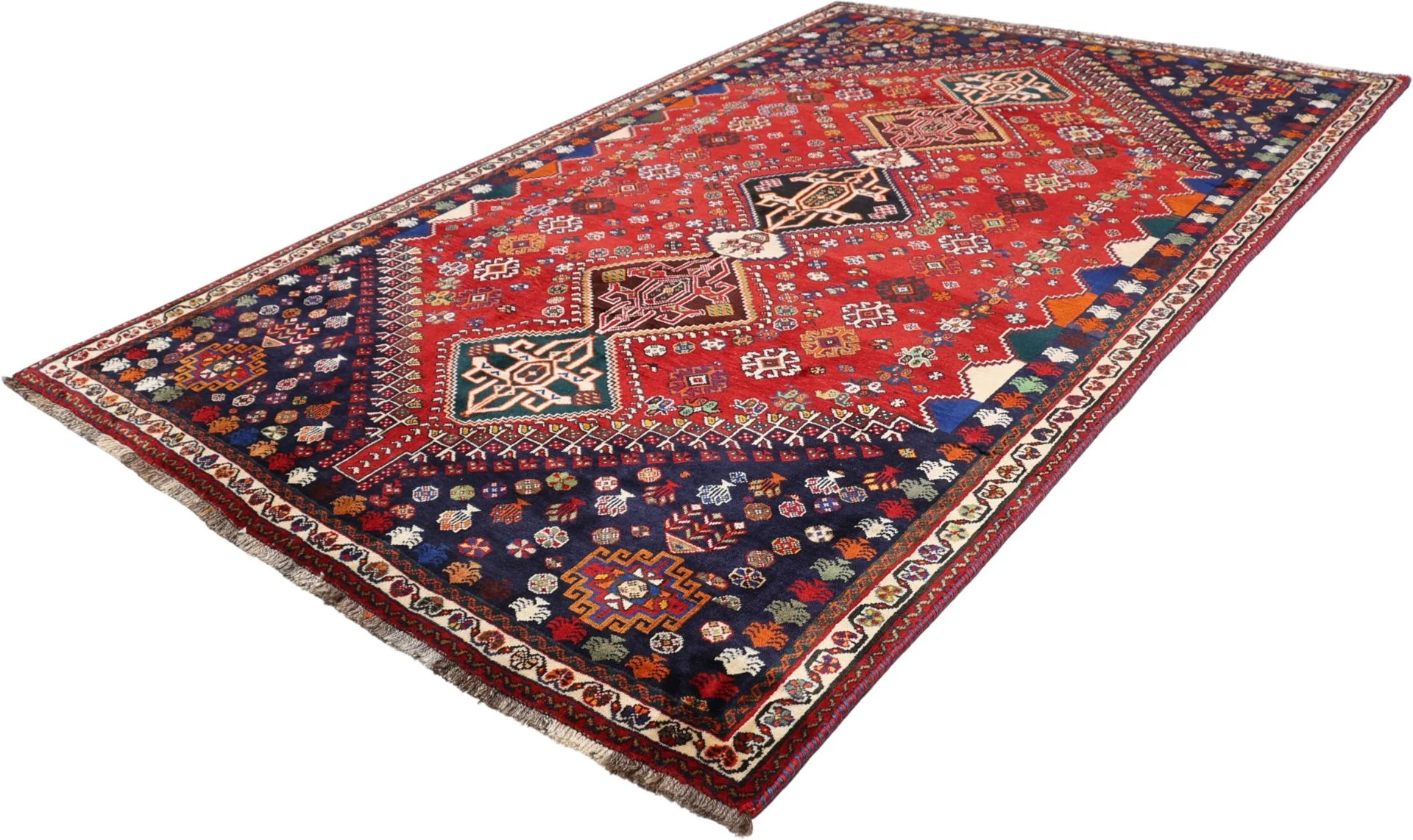 Qashqai Perserteppich aus Iran, 168 × 270 cm