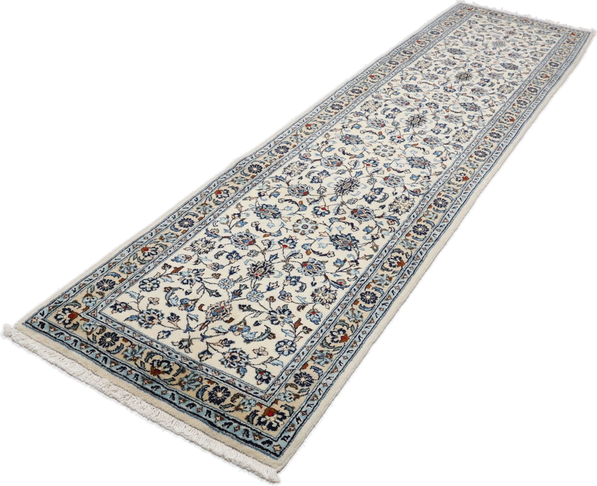 Handgeknüpfter Kashan Perserteppich, 72 × 294 cm, Wolle