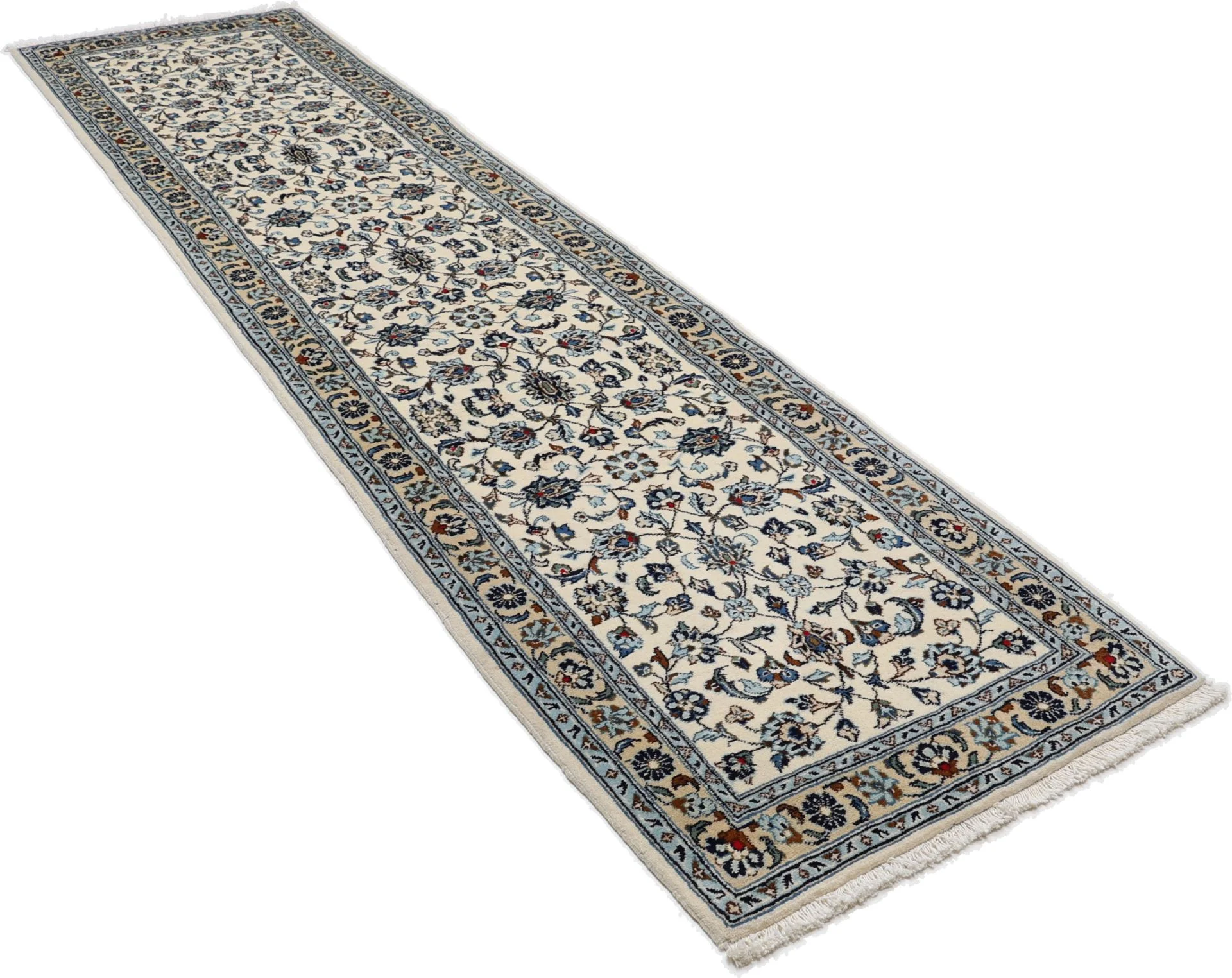 Handgeknüpfter Kashan Perserteppich, 72 × 294 cm, Wolle