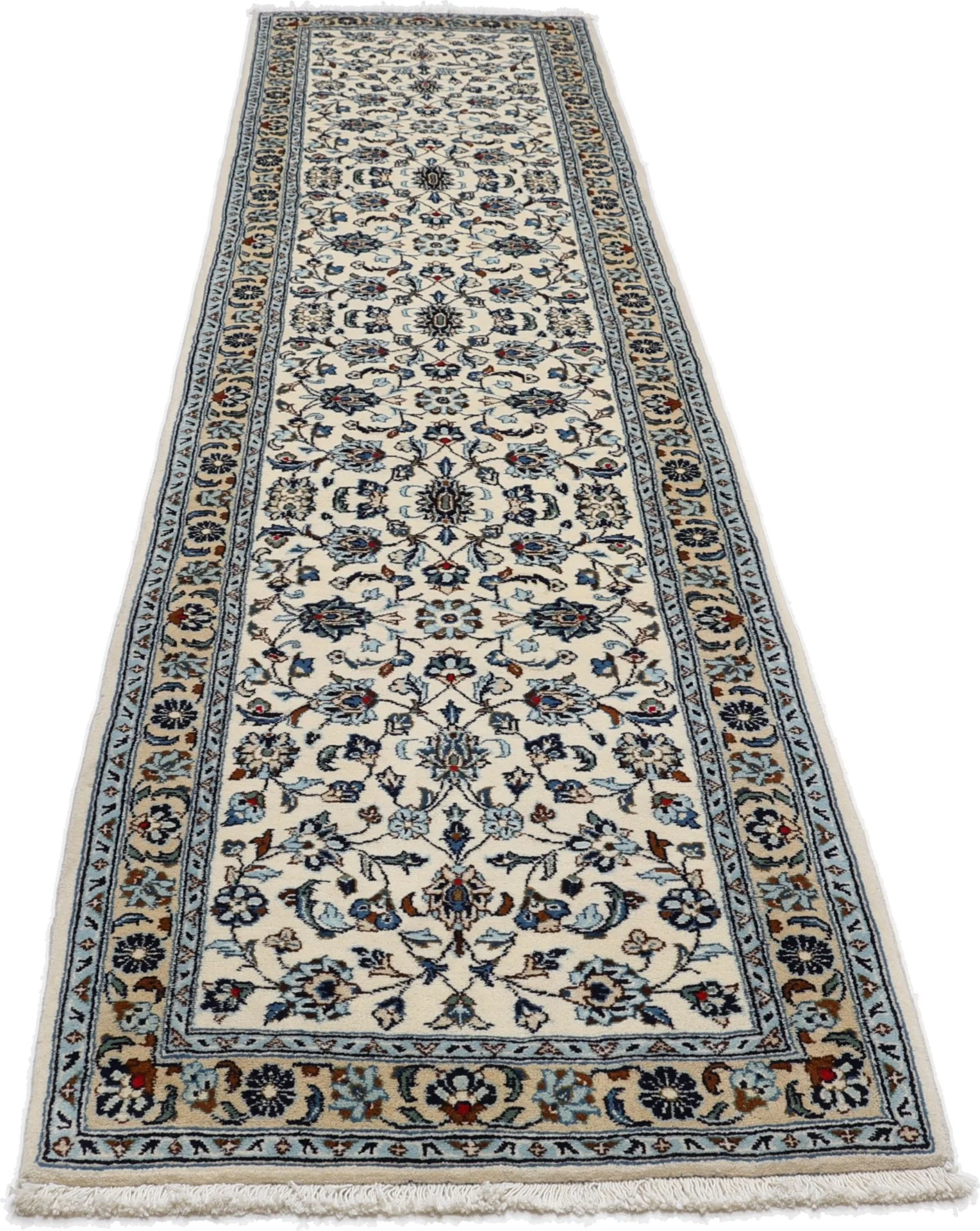 Handgeknüpfter Kashan Perserteppich, 72 × 294 cm, Wolle