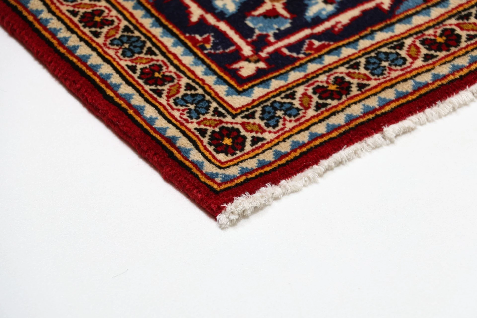 Handgeknüpfter Kashan Perserteppich 198 × 293 cm