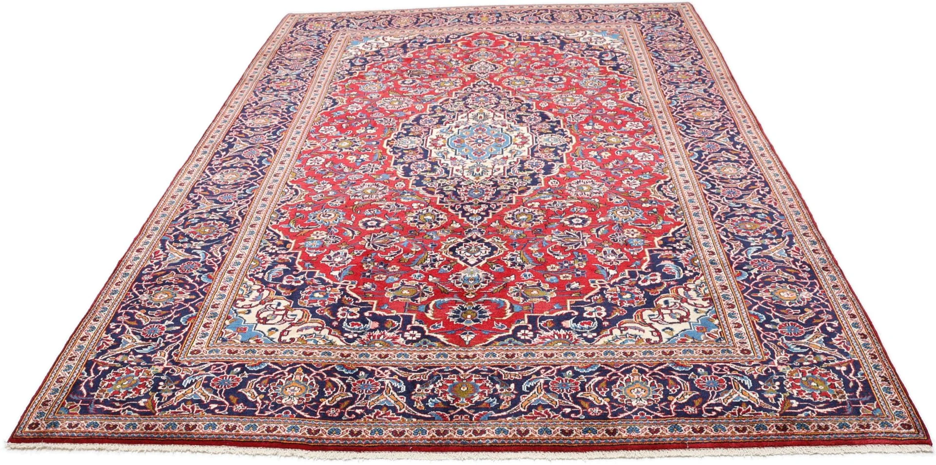 perserteppich-kashan-198-x-285-cm-schurwolle-handgeknupft-2 Handgeknüpfter Kashan Perserteppich, 198 × 285 cm, Wolle