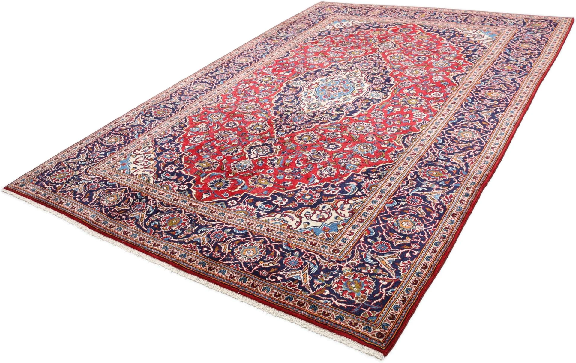 perserteppich-kashan-198-x-285-cm-schurwolle-handgeknupft-4 Handgeknüpfter Kashan Perserteppich, 198 × 285 cm, Wolle