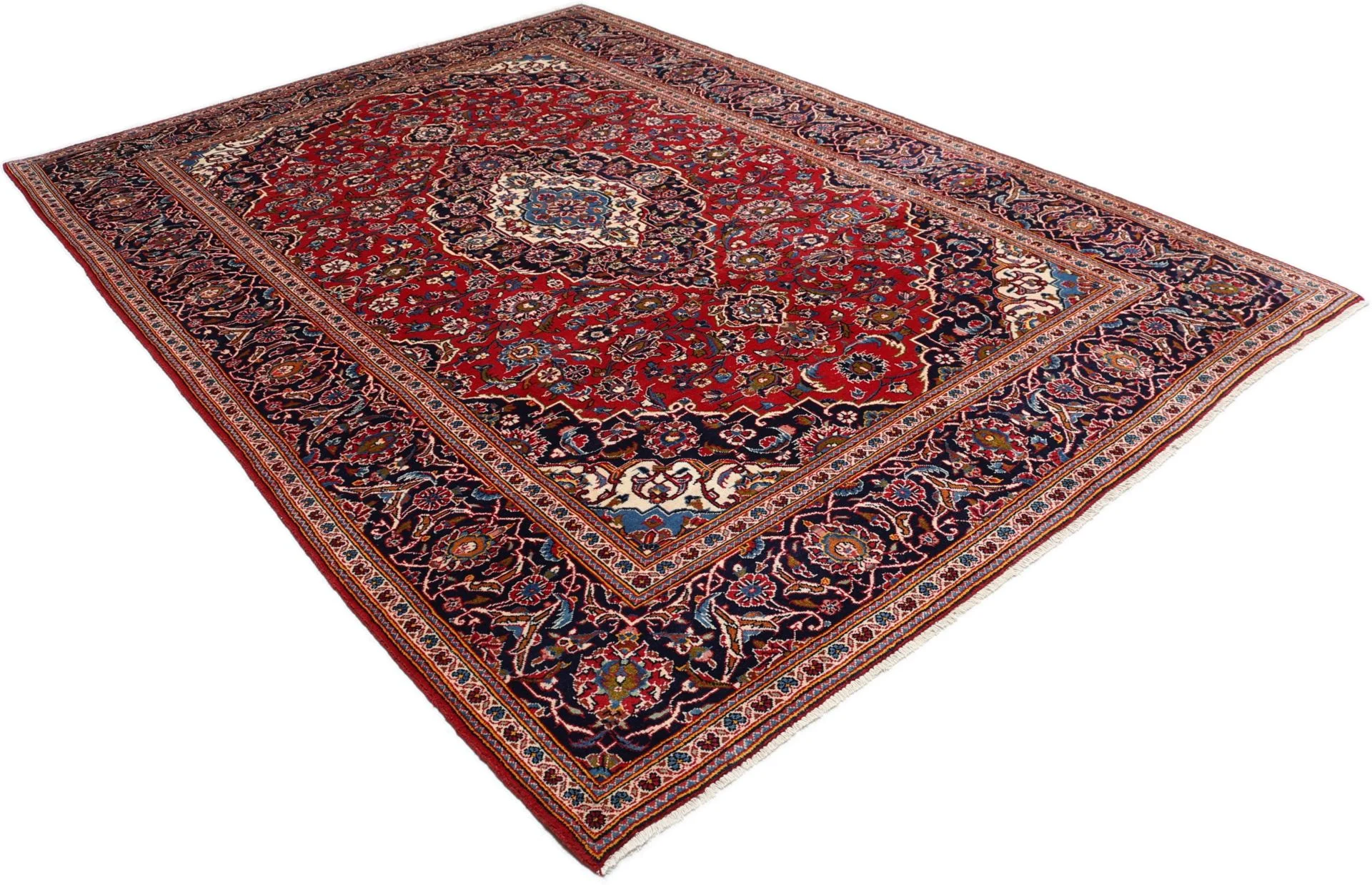 perserteppich-kashan-198-x-285-cm-schurwolle-handgeknupft-7 Handgeknüpfter Kashan Perserteppich, 198 × 285 cm, Wolle