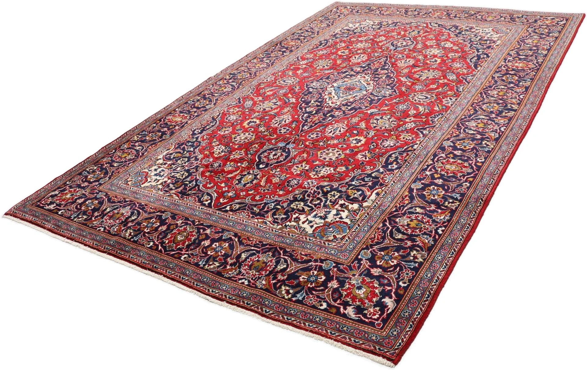 perserteppich-kashan-198-x-302-cm-schurwolle-handgeknupft-5 Handgeknüpfter Kashan Perserteppich, 198 × 302 cm, Wolle