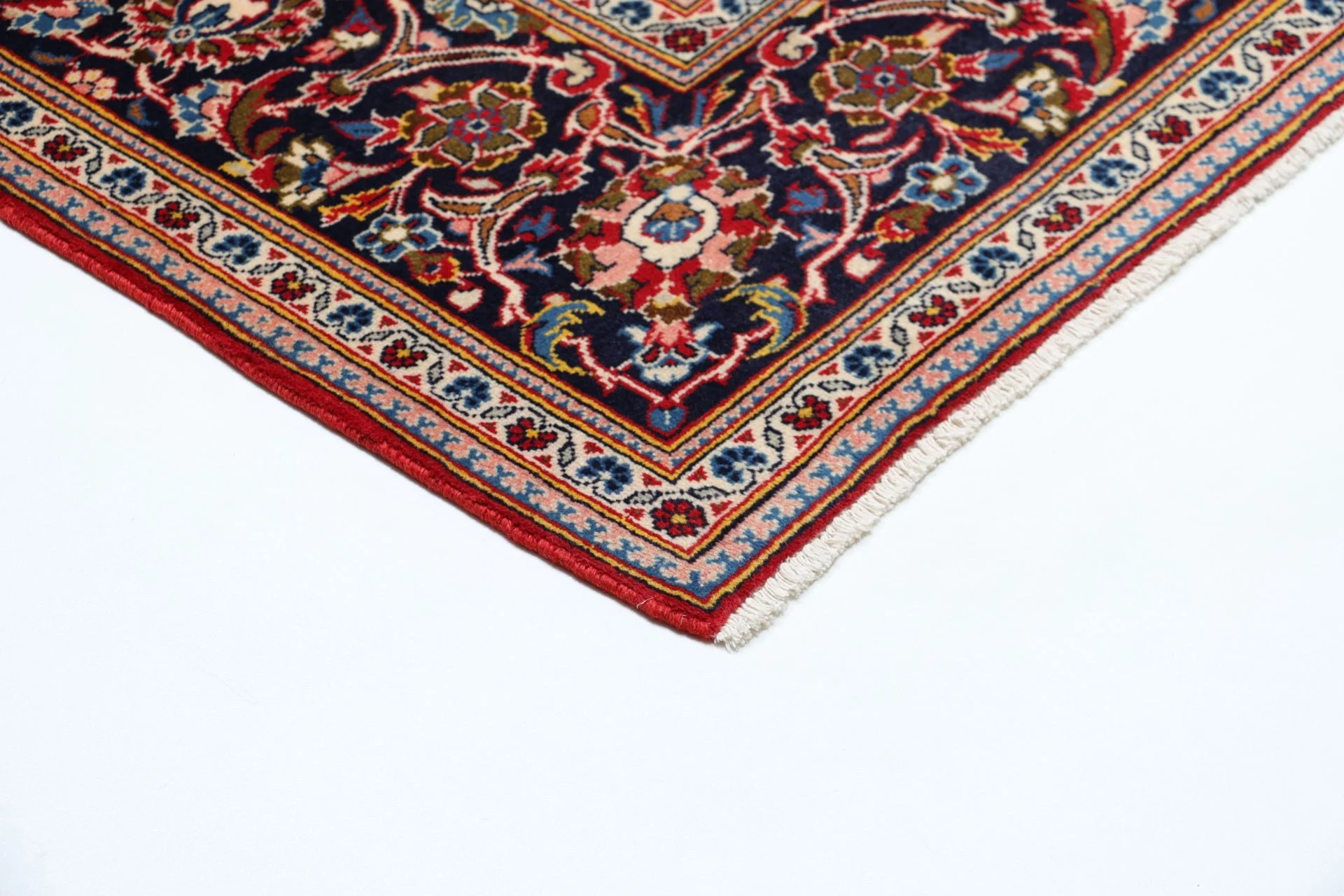 Handgeknüpfter Kashan Perserteppich 198 × 300 cm