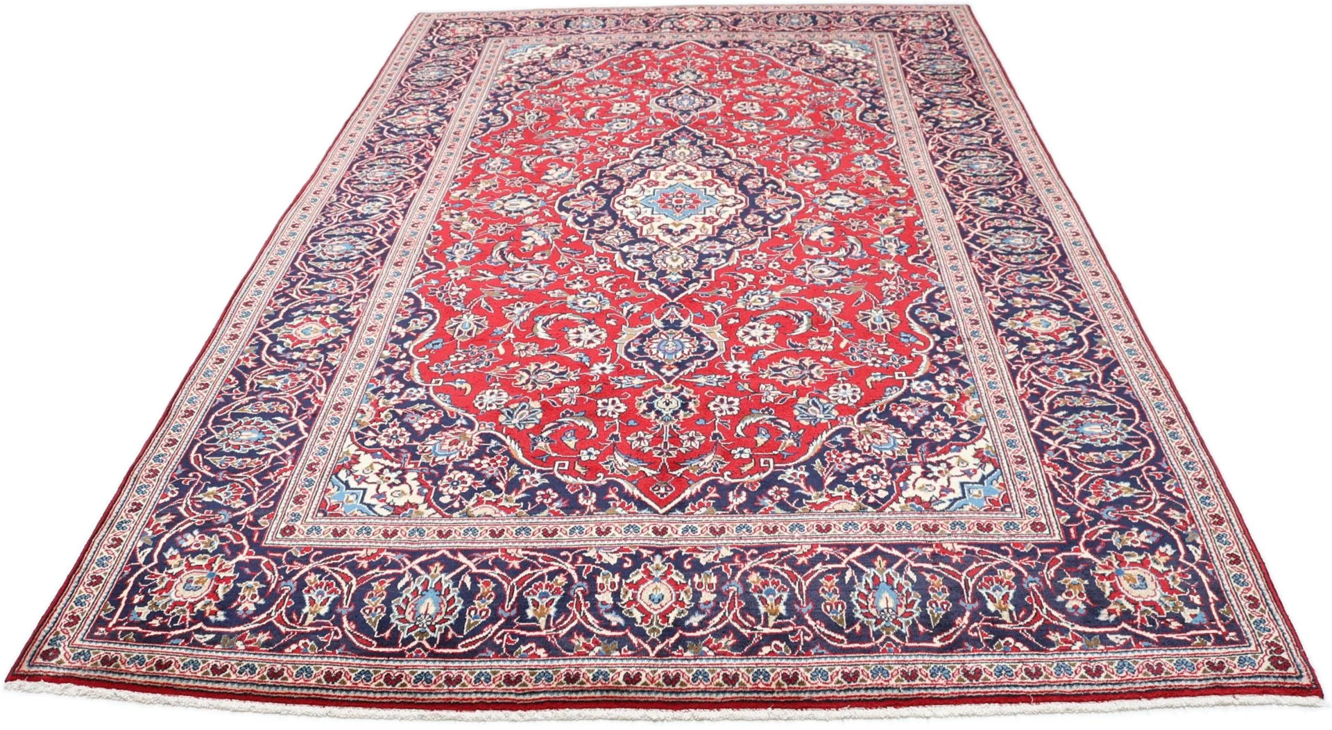 perserteppich-kashan-195-x-300-cm-schurwolle-handgeknupft-2 Handgeknüpfter Kashan Perserteppich, 195 × 300 cm, Wolle