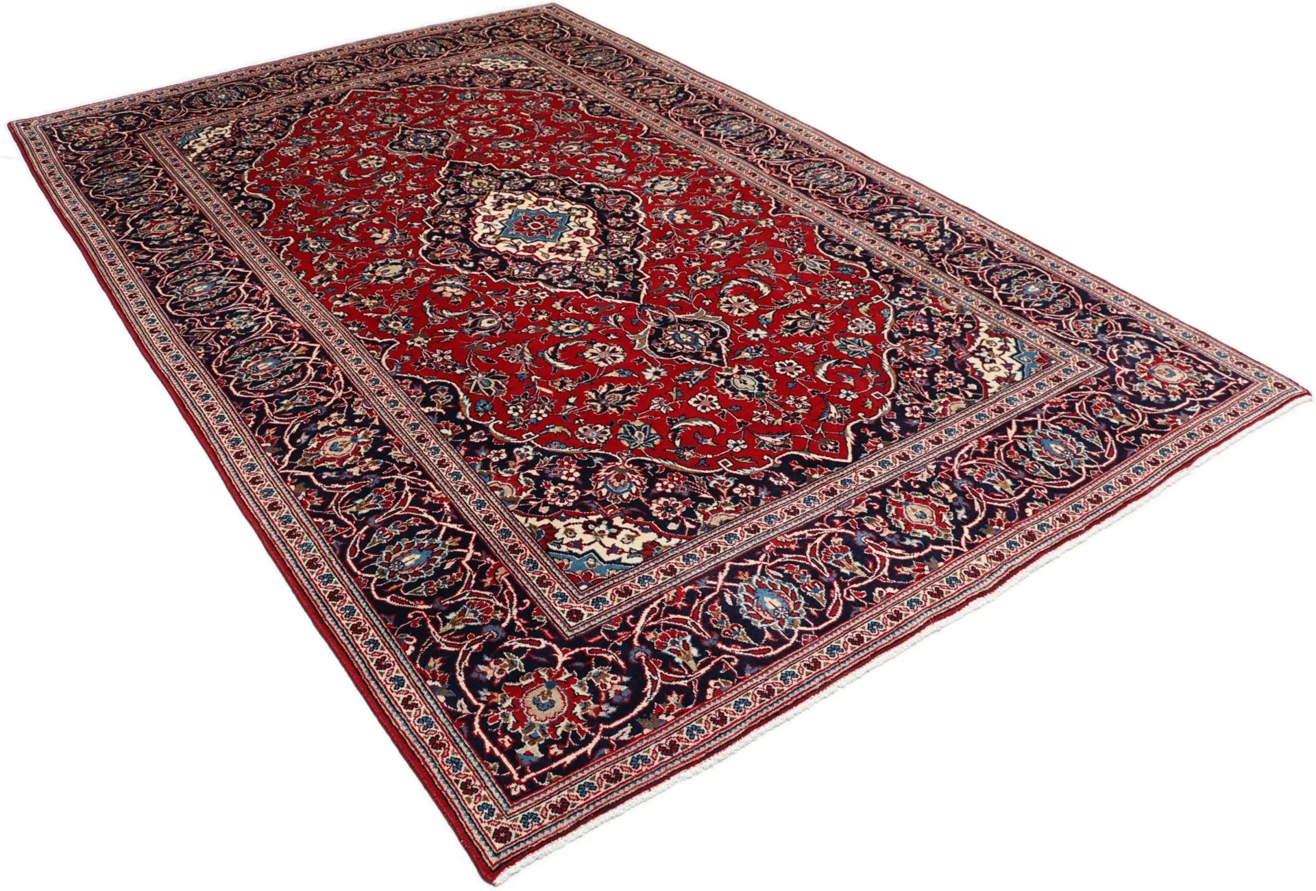 perserteppich-kashan-195-x-300-cm-schurwolle-handgeknupft-6 Handgeknüpfter Kashan Perserteppich, 195 × 300 cm, Wolle