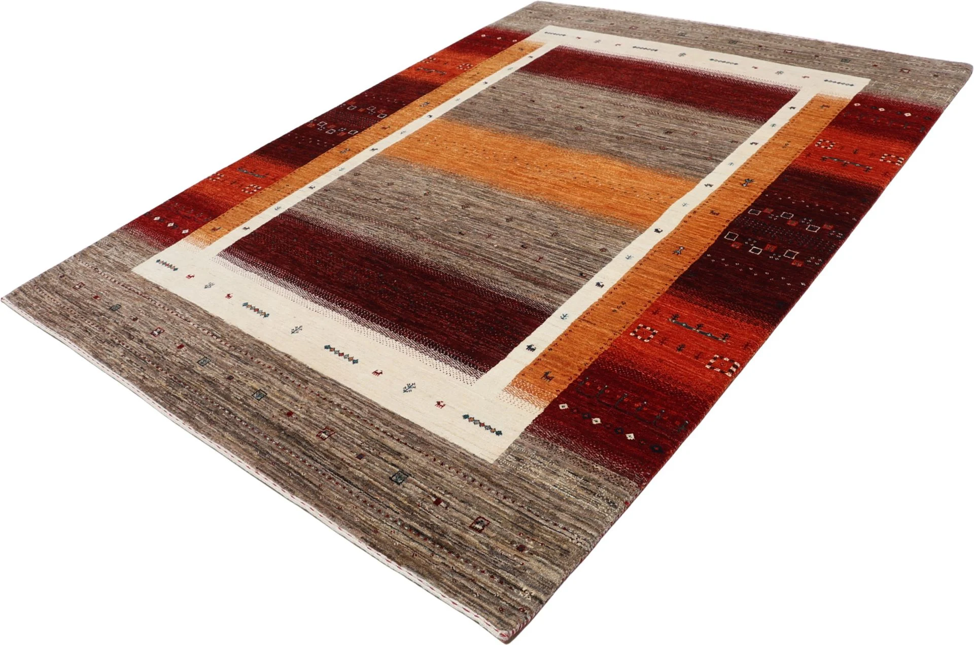 orientteppich-loribaft-182-x-248-cm-schurwolle-handgeknupft-18 Handgeknüpfter Loribaft Orientteppich 182 × 248 cm