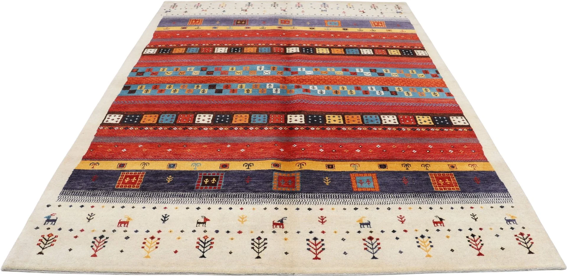 Loribaft Orientteppich 173 × 239 cm aus Wolle, handgeknüpft