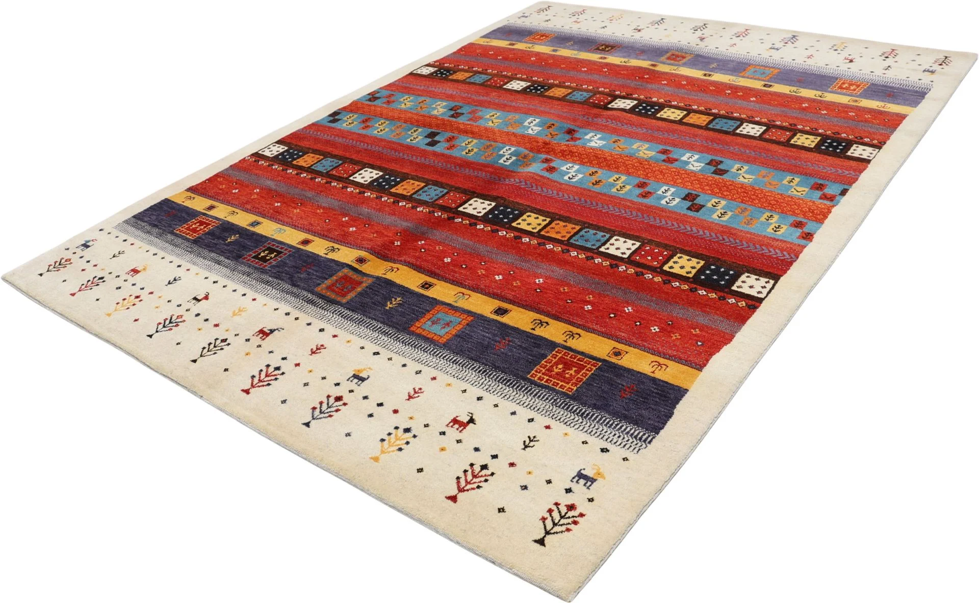 Loribaft Orientteppich 173 × 239 cm aus Wolle, handgeknüpft