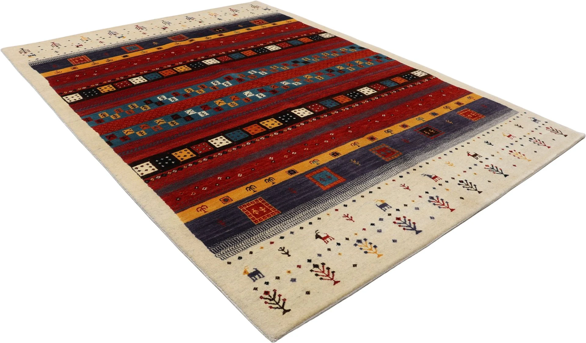 Loribaft Orientteppich 173 × 239 cm aus Wolle, handgeknüpft