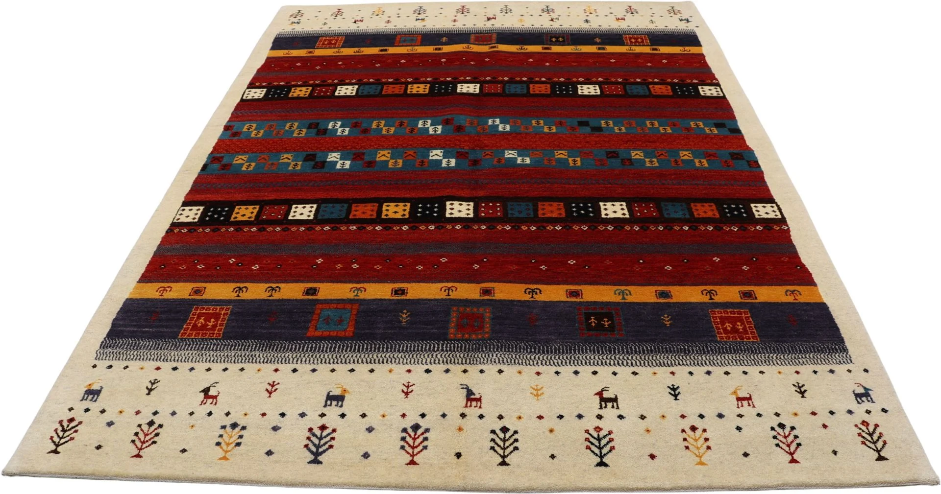 Loribaft Orientteppich 173 × 239 cm aus Wolle, handgeknüpft